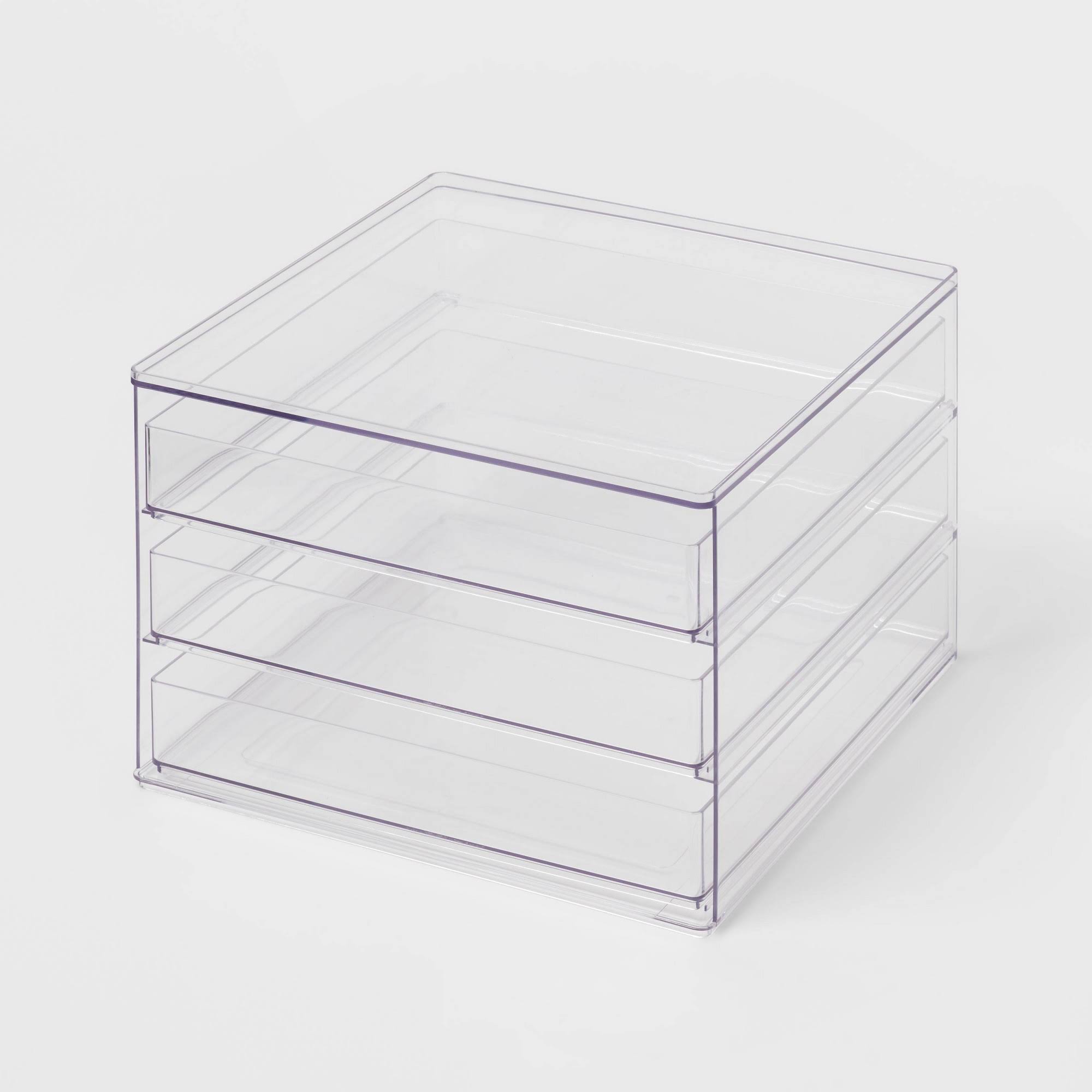 All Purpose 3 Drawer Storage Clear - Brightroom