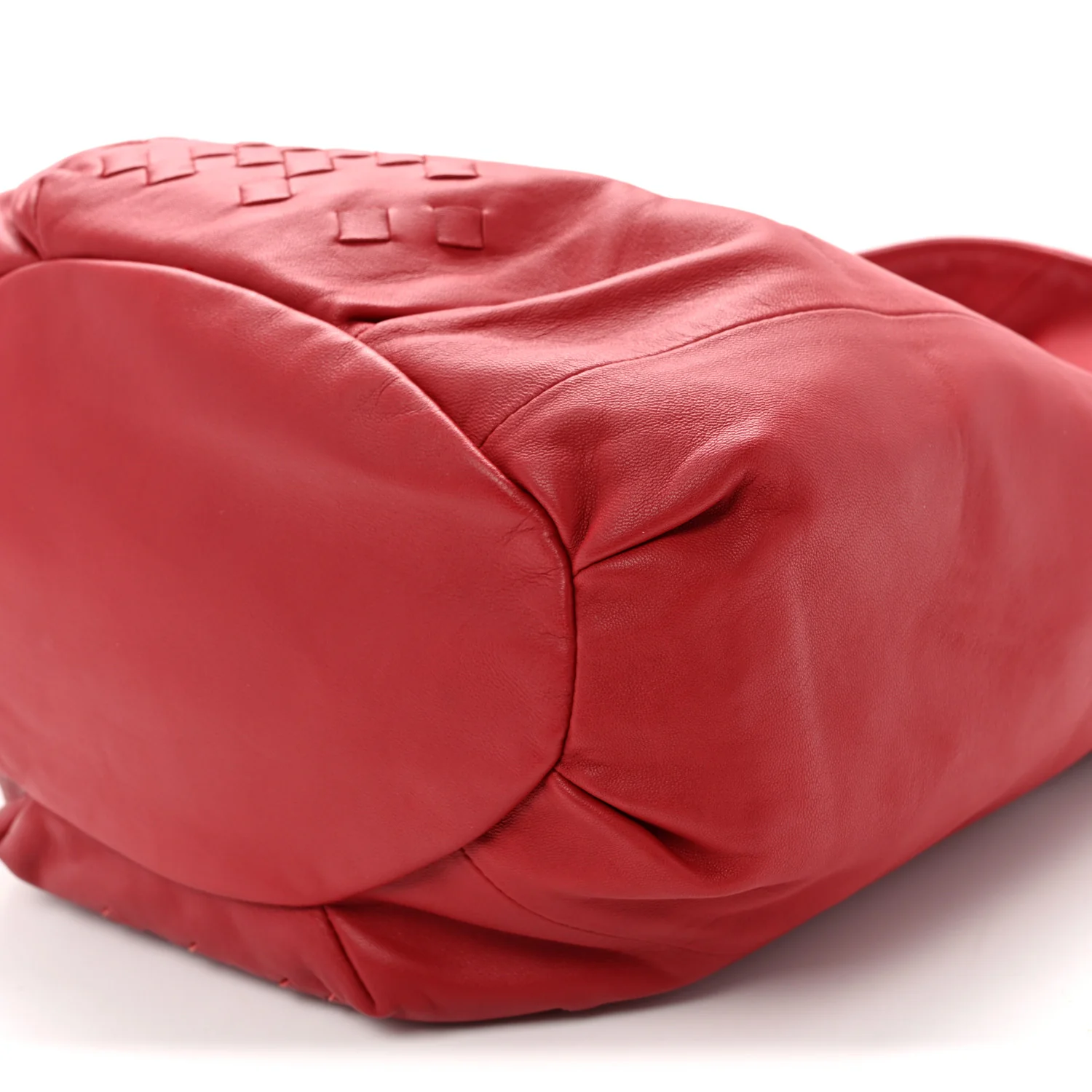 Nappa Intrecciato Patchwork Hobo Red