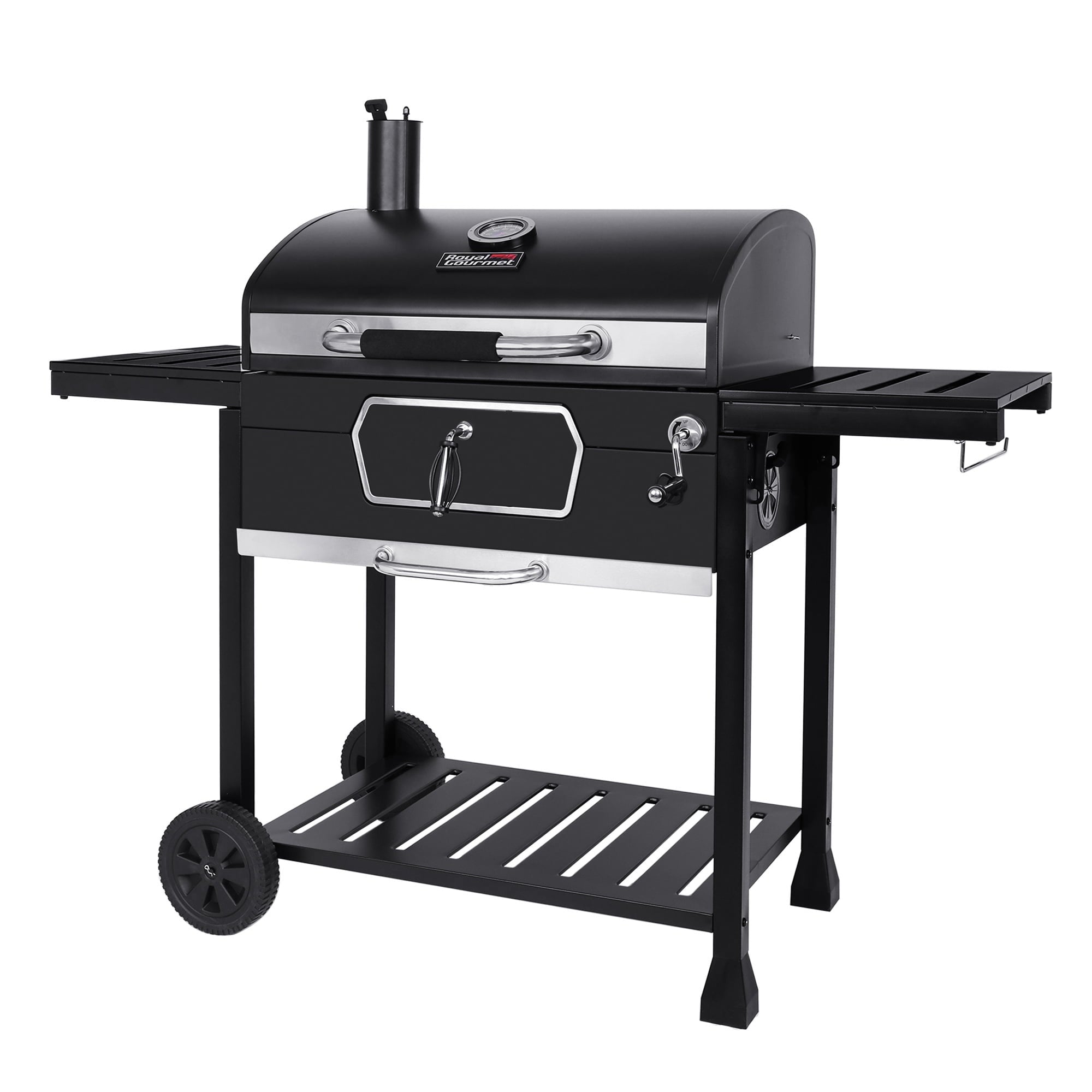 Gourmet 30 CD2030AN Deluxe Charcoal Grill. BBQ Smoker Picnic Camping Patio Backyard Cooking. Black