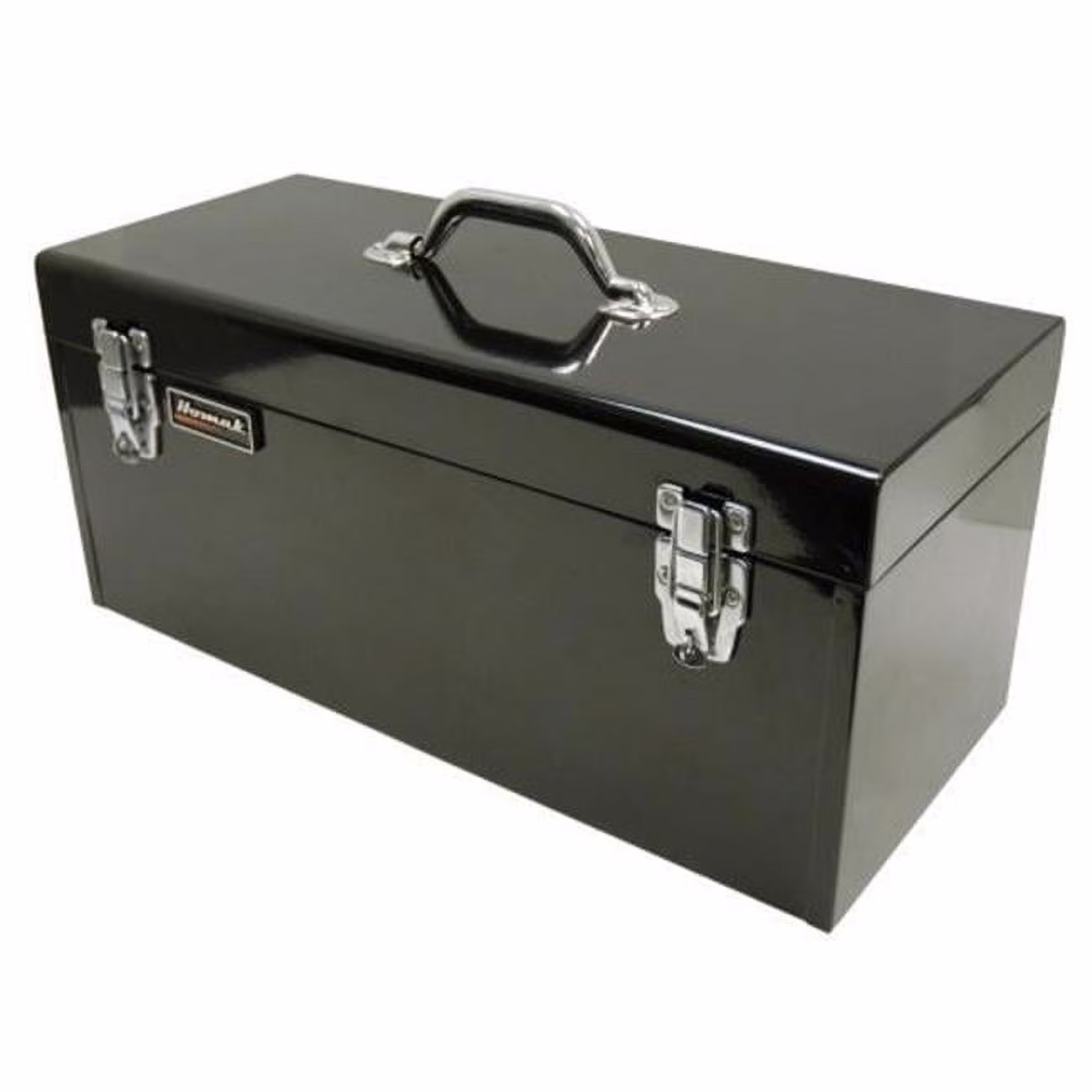 20 Inch Black High Tool Box with Black Metal Tray