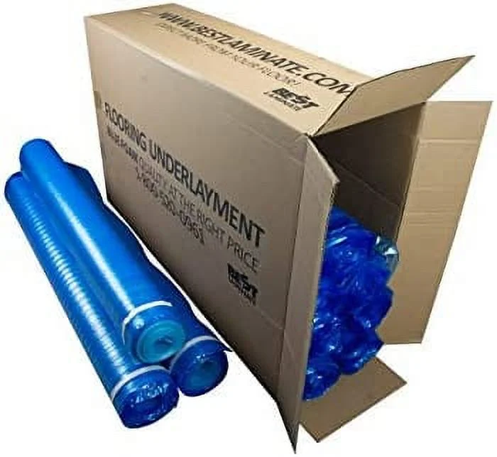 3in1 Vapor Barrier Flooring Underlayment w/Overlap and pre-Attached Tape Strip - 2mm 500sq.ft (Bundle 5 Rolls Each 100 sg.ft.) - Image 6