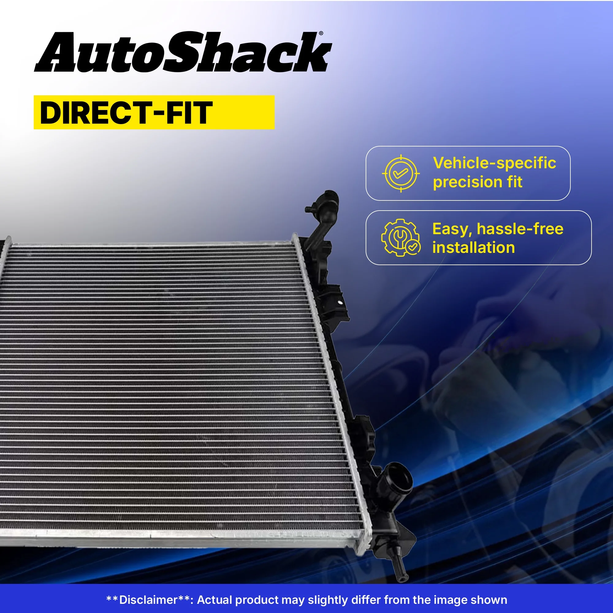 Radiator for GMC Sierra 1500 Classic Sierra 2500 Yukon XL 1500 Cadillac Escalade Chevrolet Tahoe Suburban 1500 Silverado 2500 Silverado 1500 2007 Silverado 1500 Classic 4WD AWD RWD RK878 - Image 3