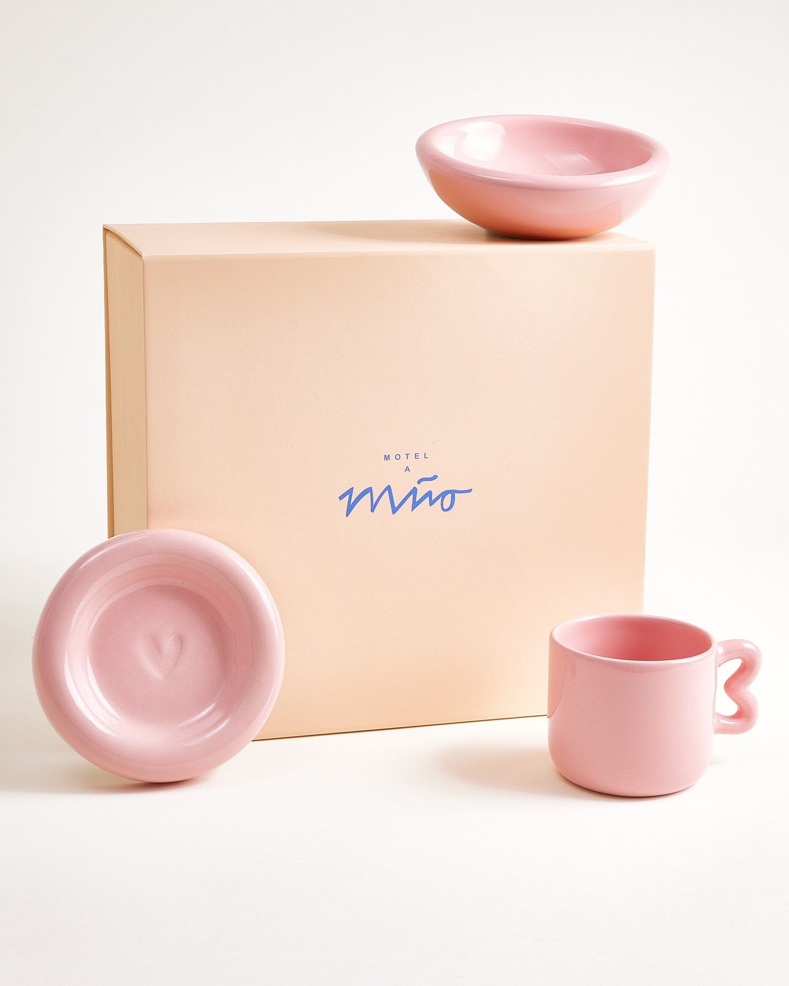 SEIA - GIFT SET HEART PINK 4 PIECES