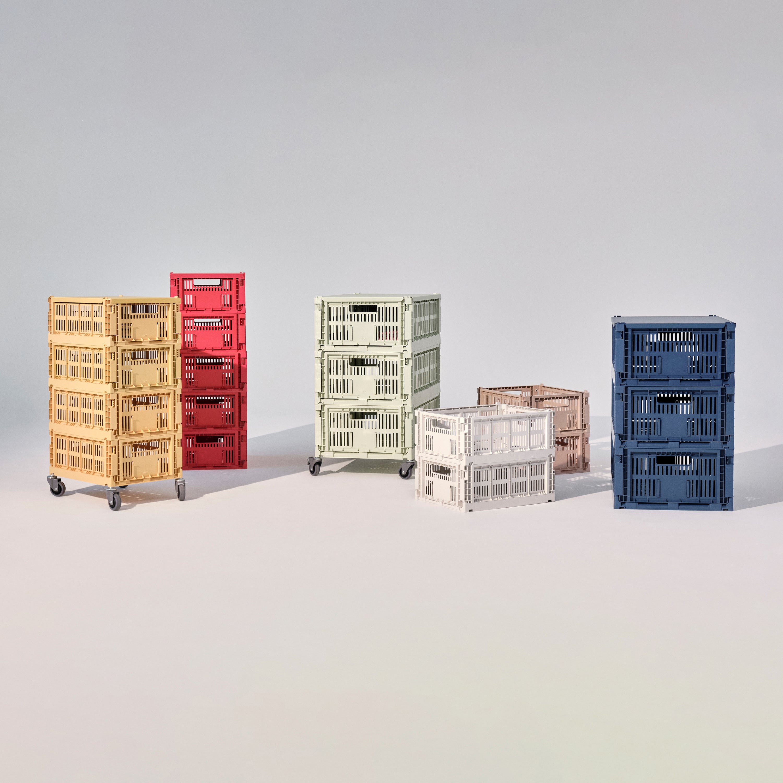 HAY Colour Crates Krat Deksel M - Rechthoekig - Poeder