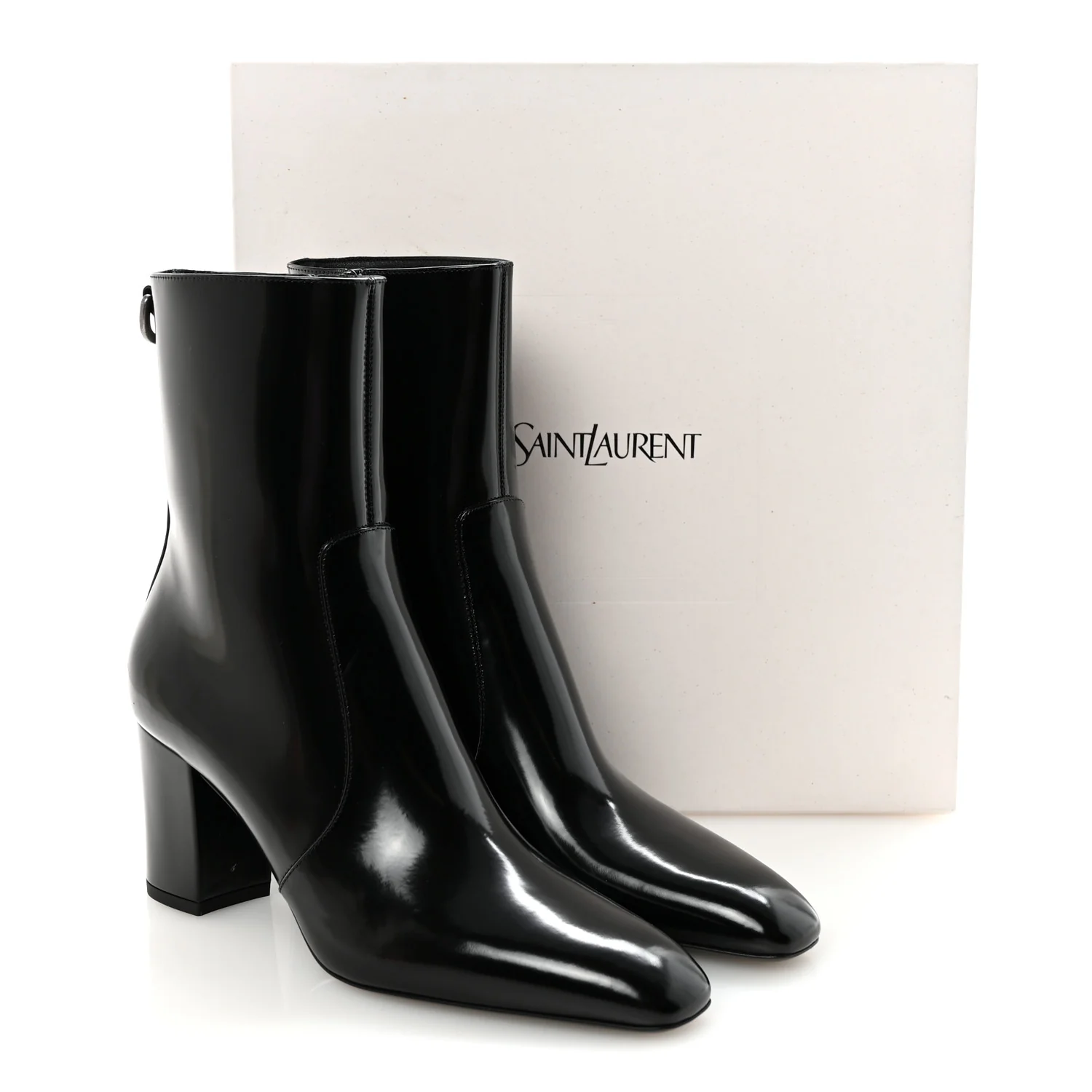 Vitello Marilyn Betty 70 Ankle Zip Boots 36.5 Black