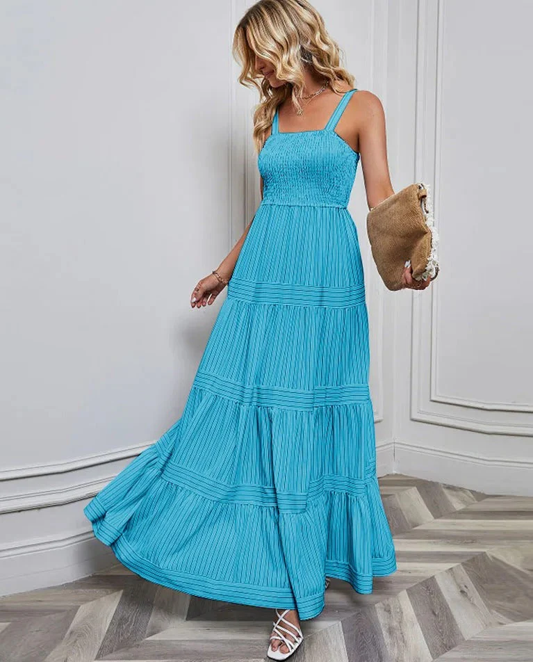 Sophie Paris | Robe à fines bretelles à rayures
