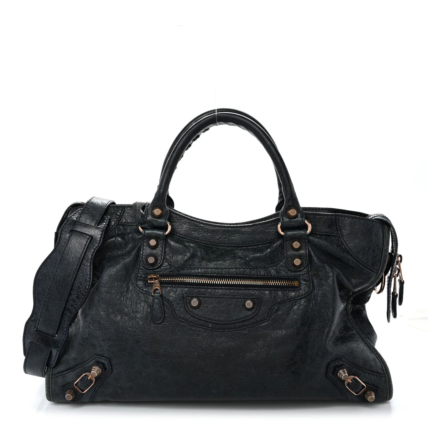 Agneau Giant 12 Rose Gold Hardware City Dark Night