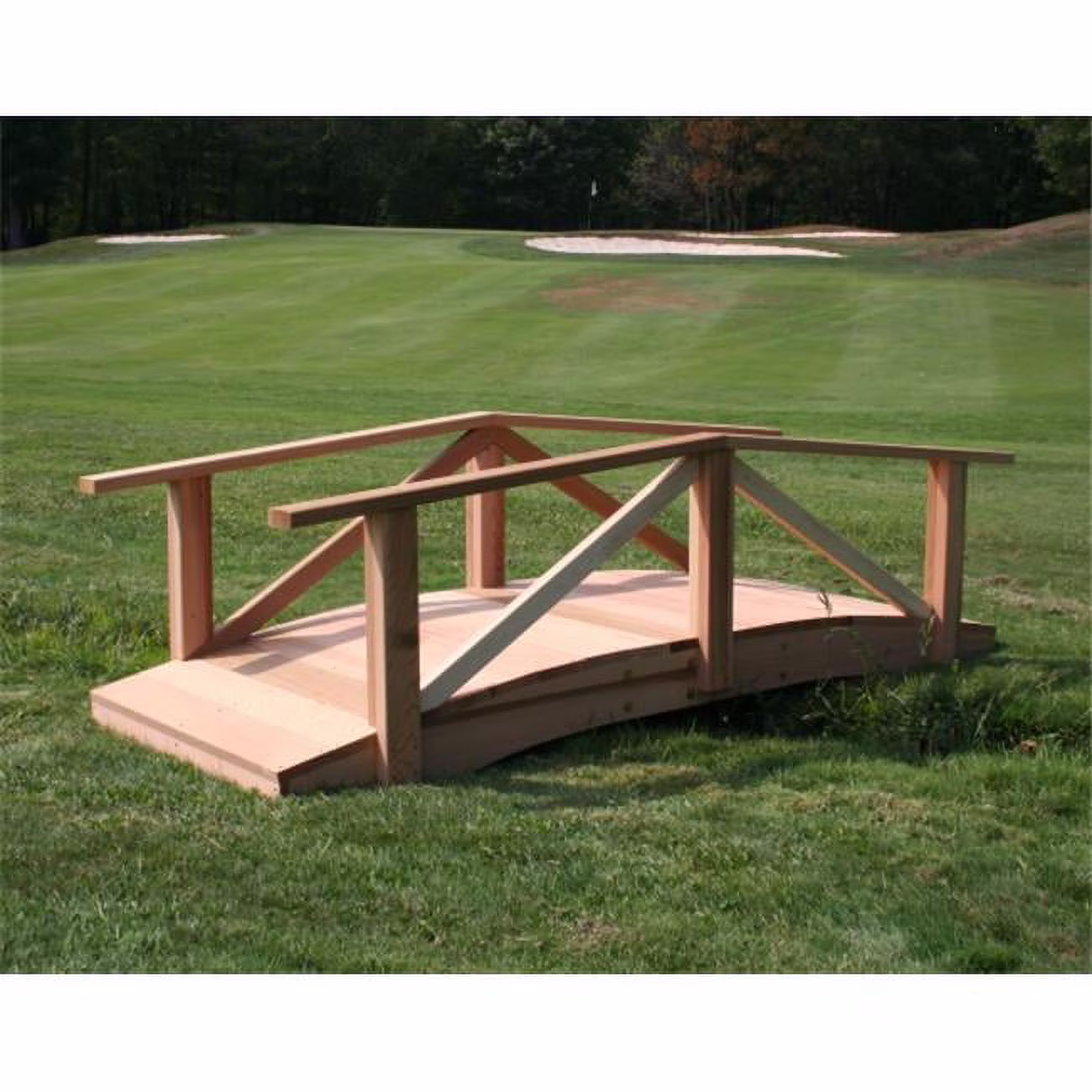 Creek Vine Designs  Cedar Pearl River Garden Bridge - Natural - 28in.H x 48in.W x 36in.D
