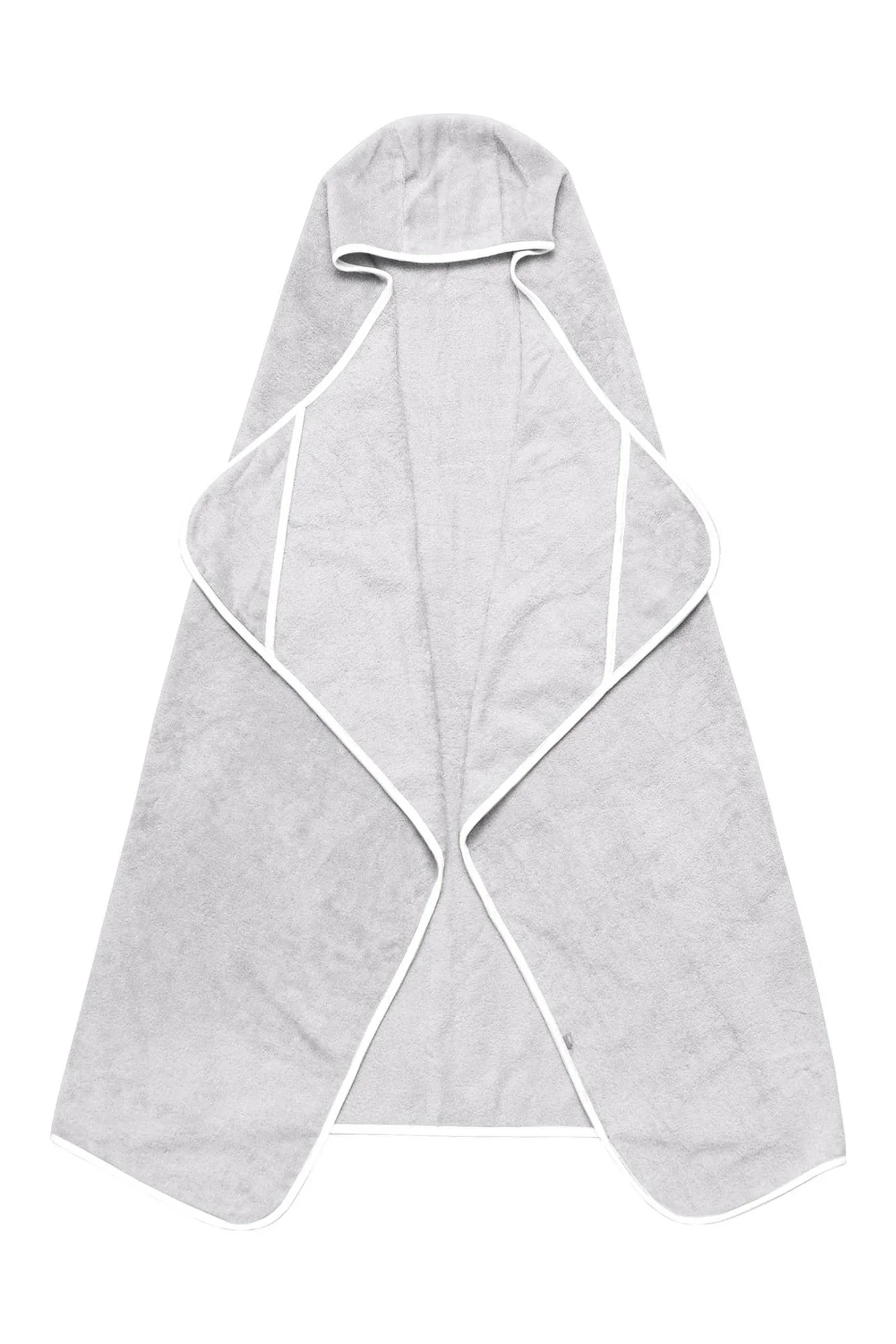 Toddler Hooded Bath Towel in Storm with Cloud Trim