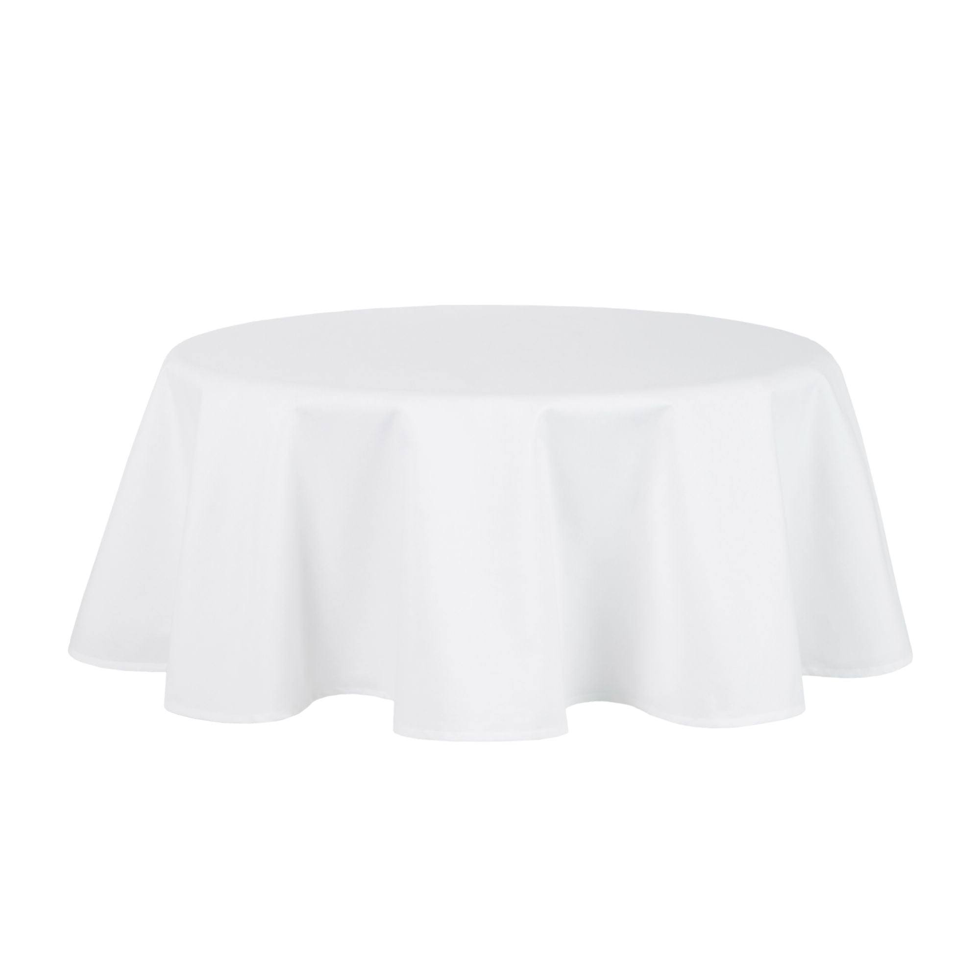Mainstays Yale Round Tablecloth - White - 70 in
