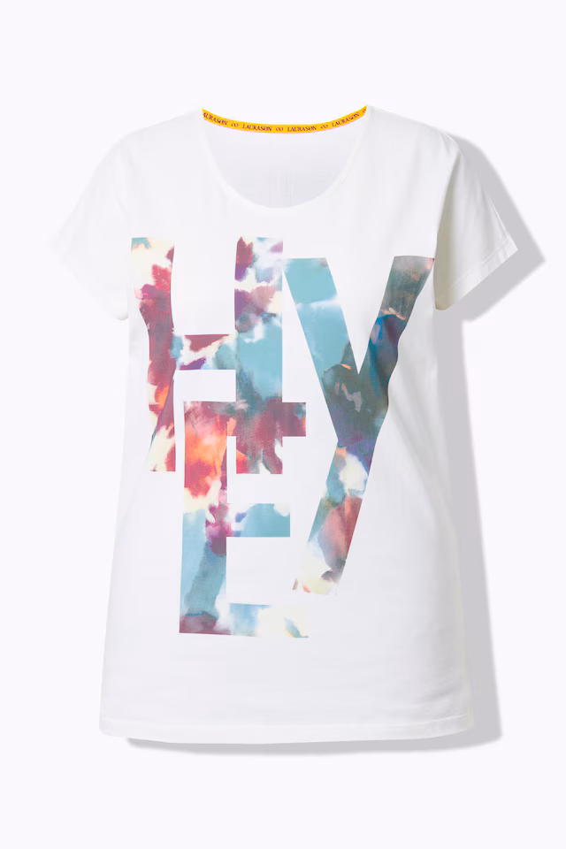Half-sleeve crew neck T-shirt