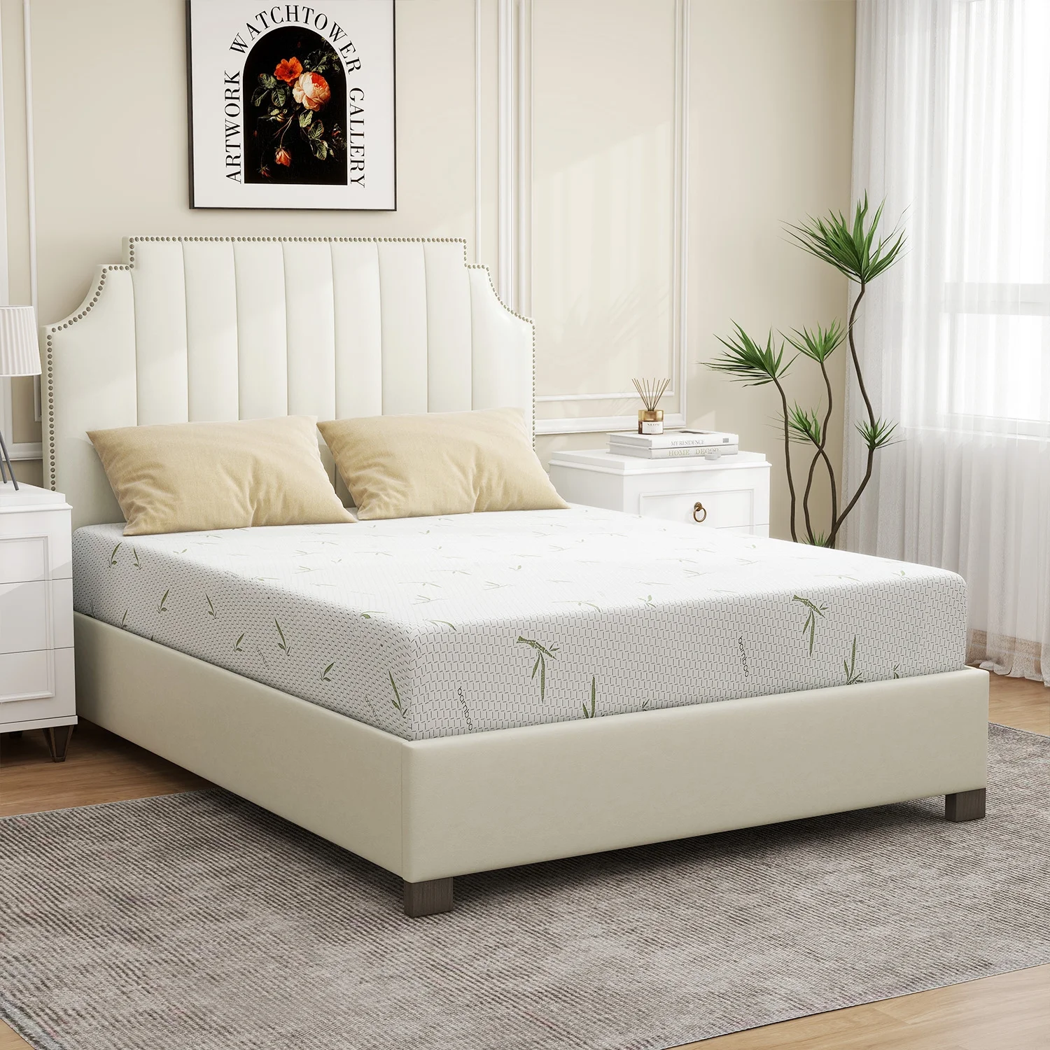 6'' Twin Size Memory Foam Mattress with Cover Breathable Bed Mattress in a Box, CertiPUR-US, Made in USA(6"/Twin) - Image 3