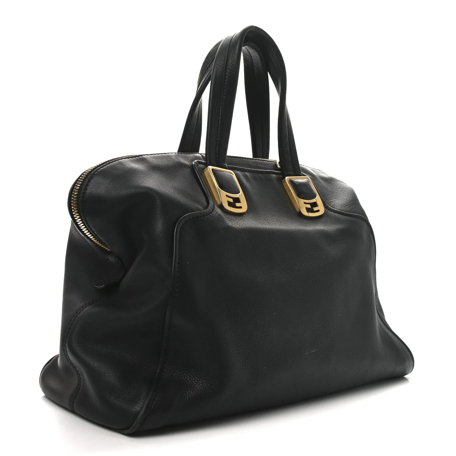 Vitello Dolce Marmol Large Chameleon Tote Black