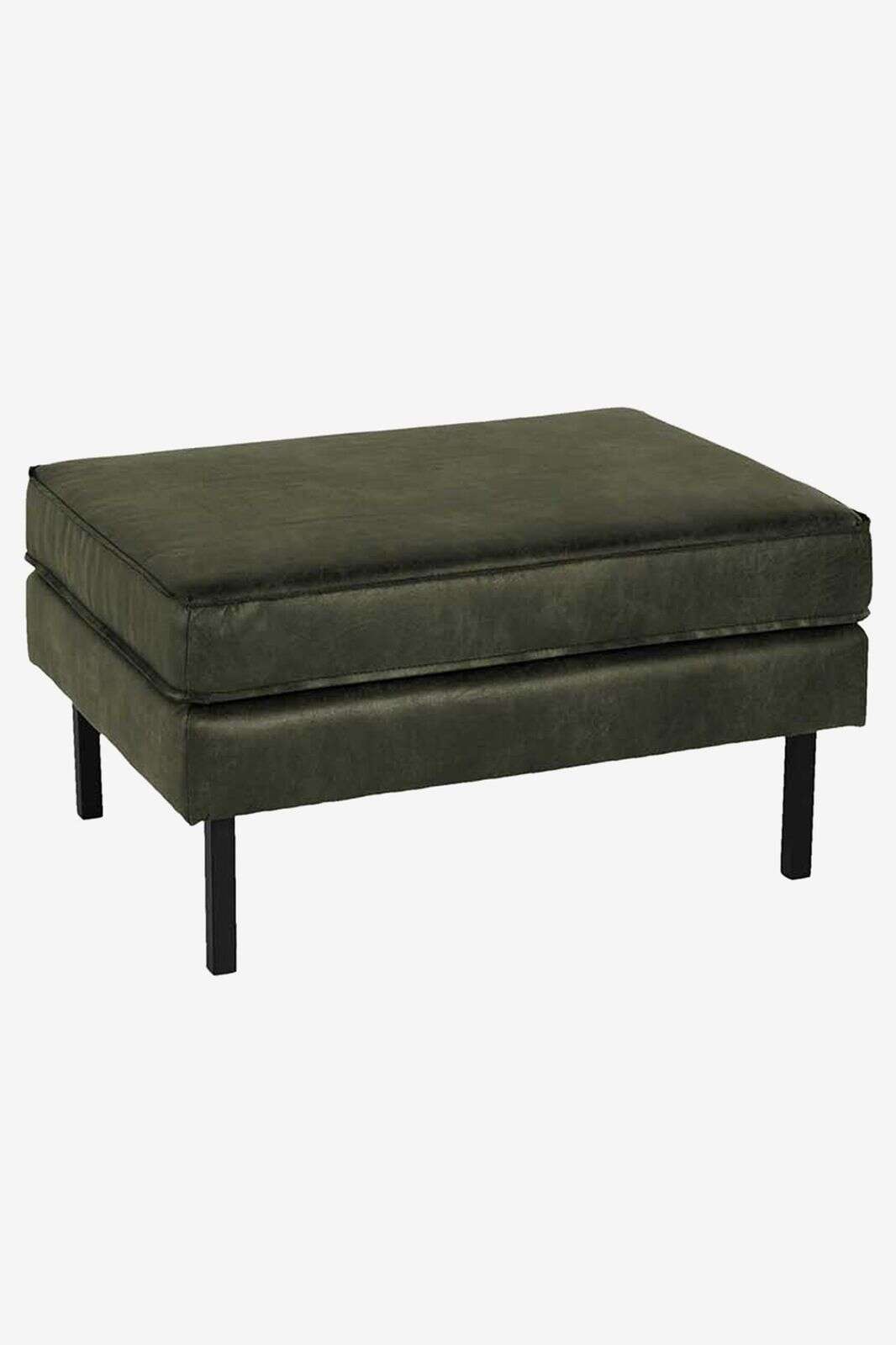 Amsterdam leer outside hocker groen