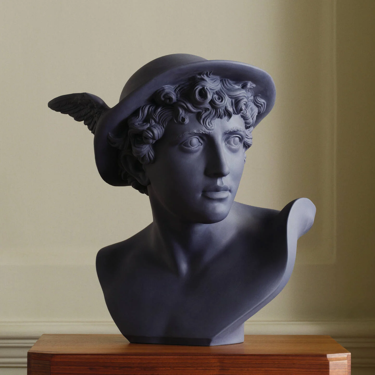 Iconic Mercury Bust Blue