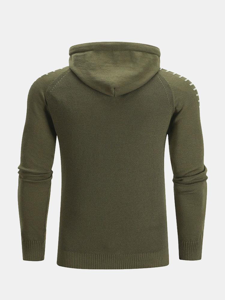 Pull à capuche à manches raglan coupe ajustée