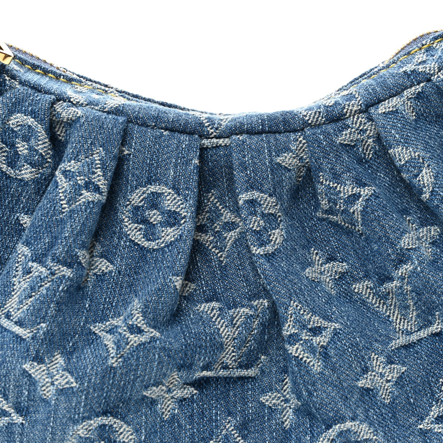 Monogram Denim Pochette Valley Blue