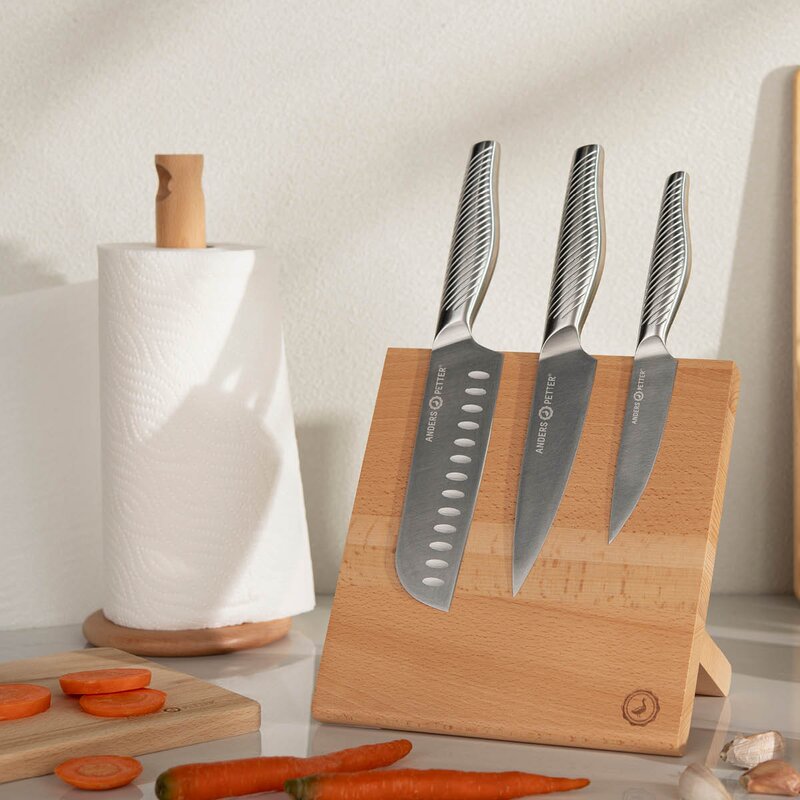Nordic knivblokk 21x12 cm bøk