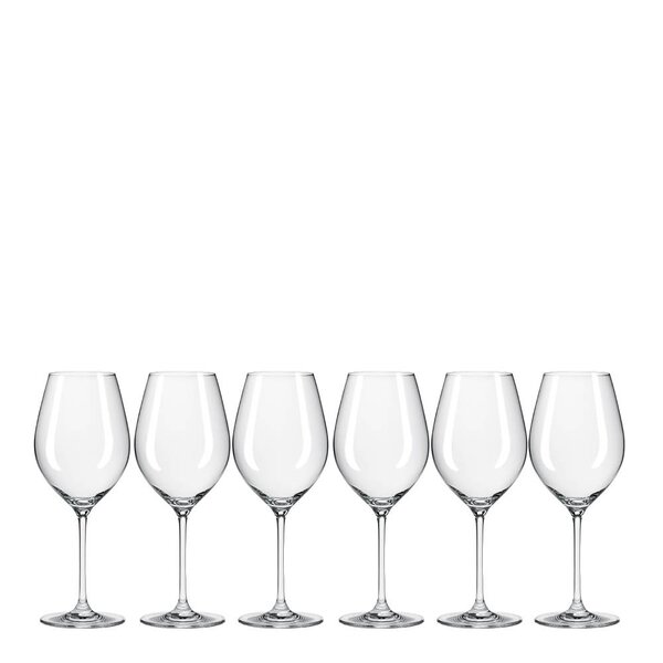 Sontell rødvinsglass universal 66 cl 6 stk klar