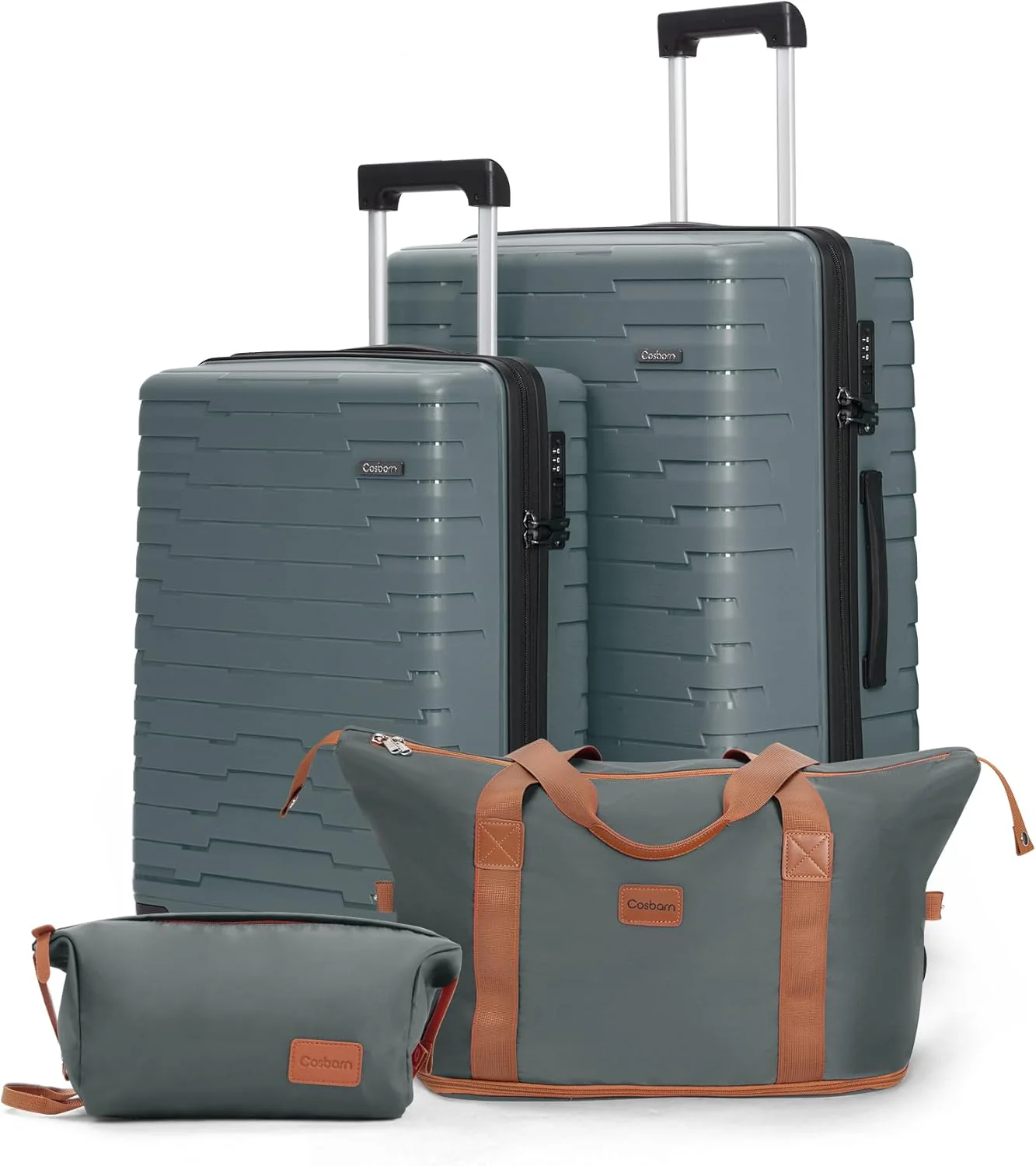 Ensemble de 5 valises à roulettes, valise rigide en ABS avec roulettes multidirectionnelles