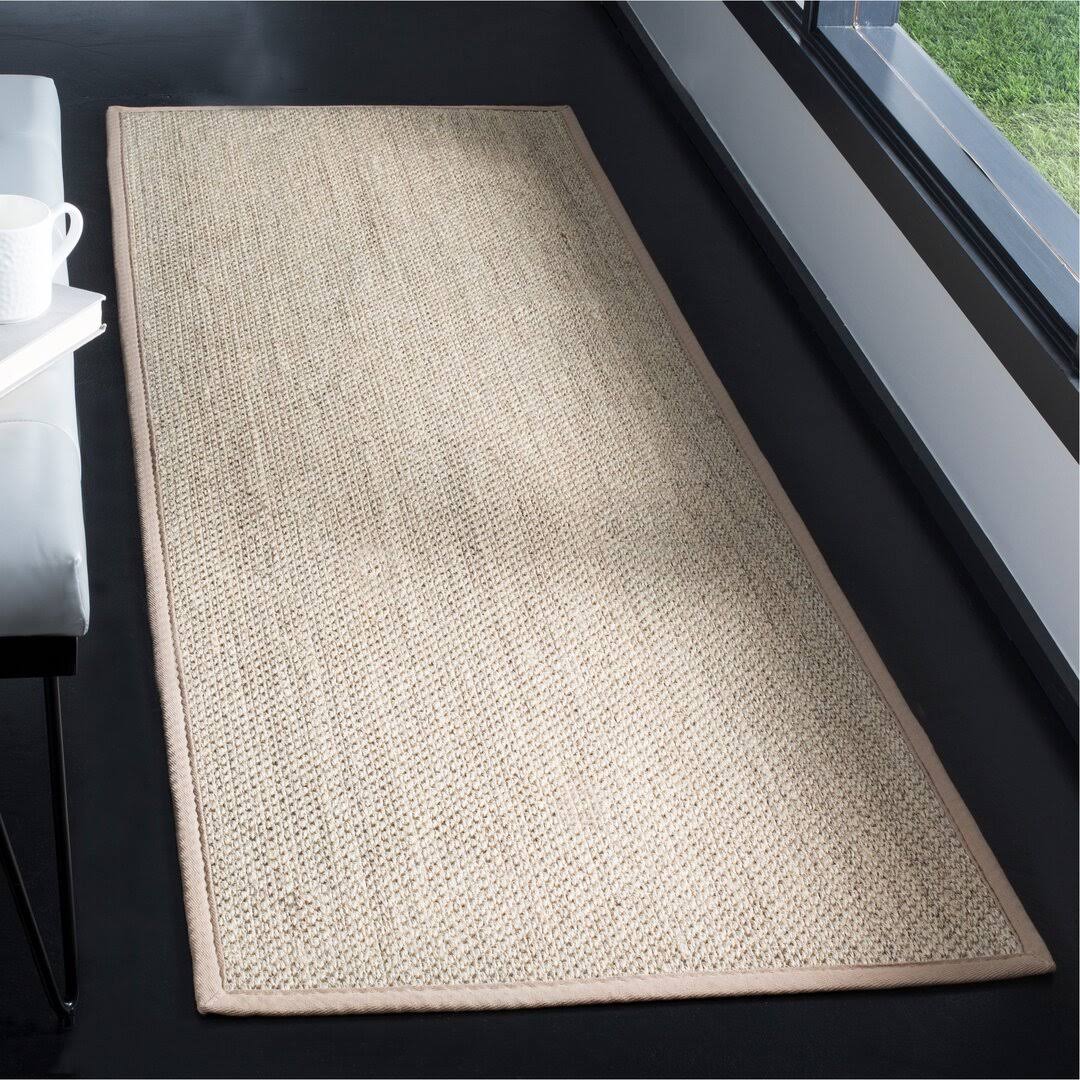 Torbin Jute/Sisal Marble/Linen Area Rug Highland Dunes Rug Size: Runner 2'6