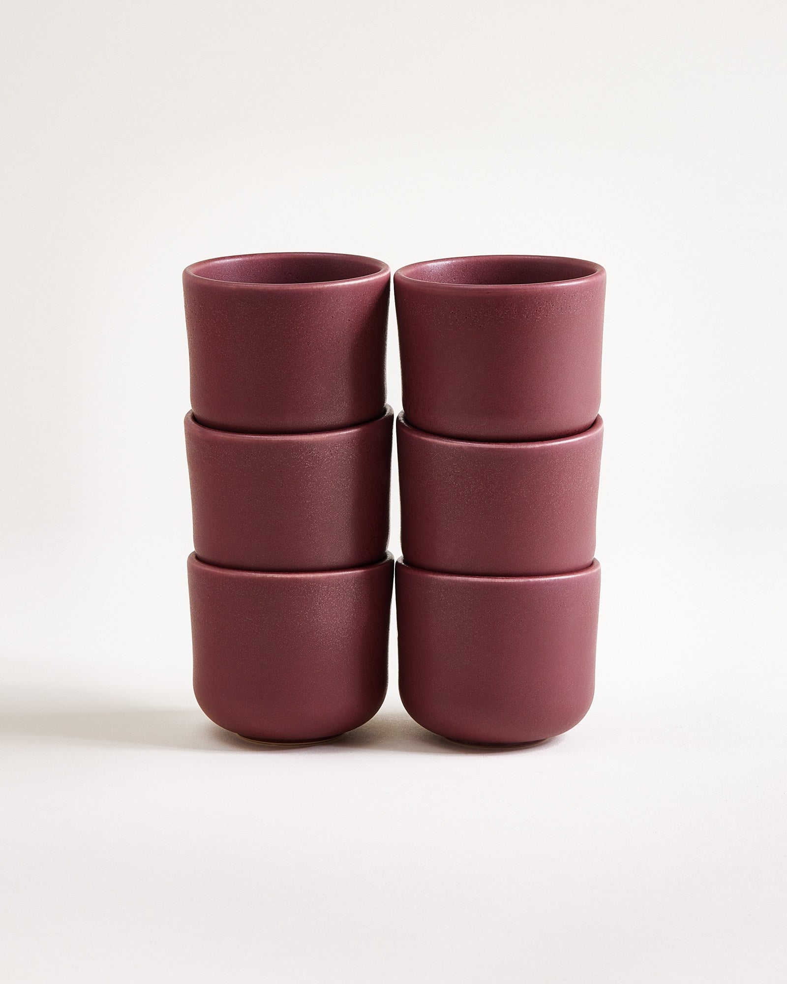 SERENO - SMALL CUP BURGUNDY SET OF 6