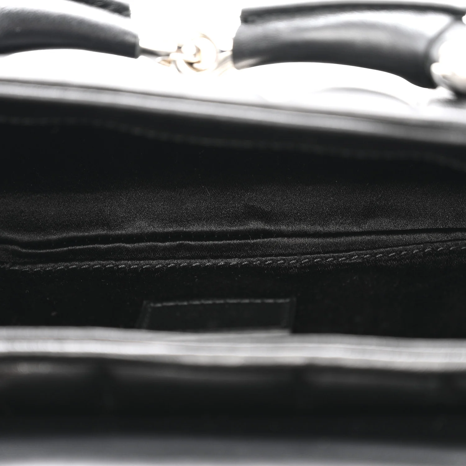 Nappa Vertical Matelasse Small Maxi Horsebit Chain Shoulder Bag Black