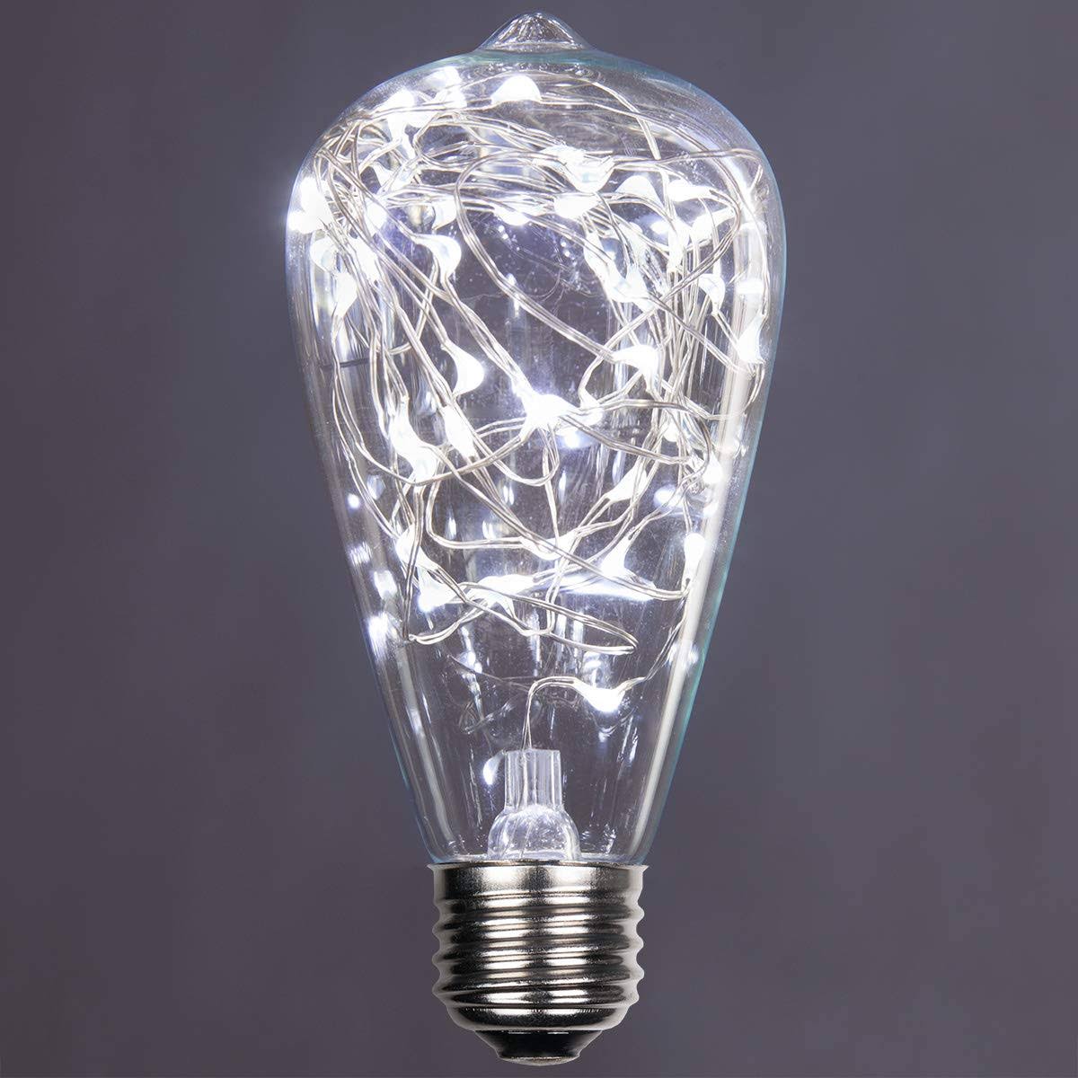 ST64 120V Cool White Ledimagine TM Fairy Light Bulb