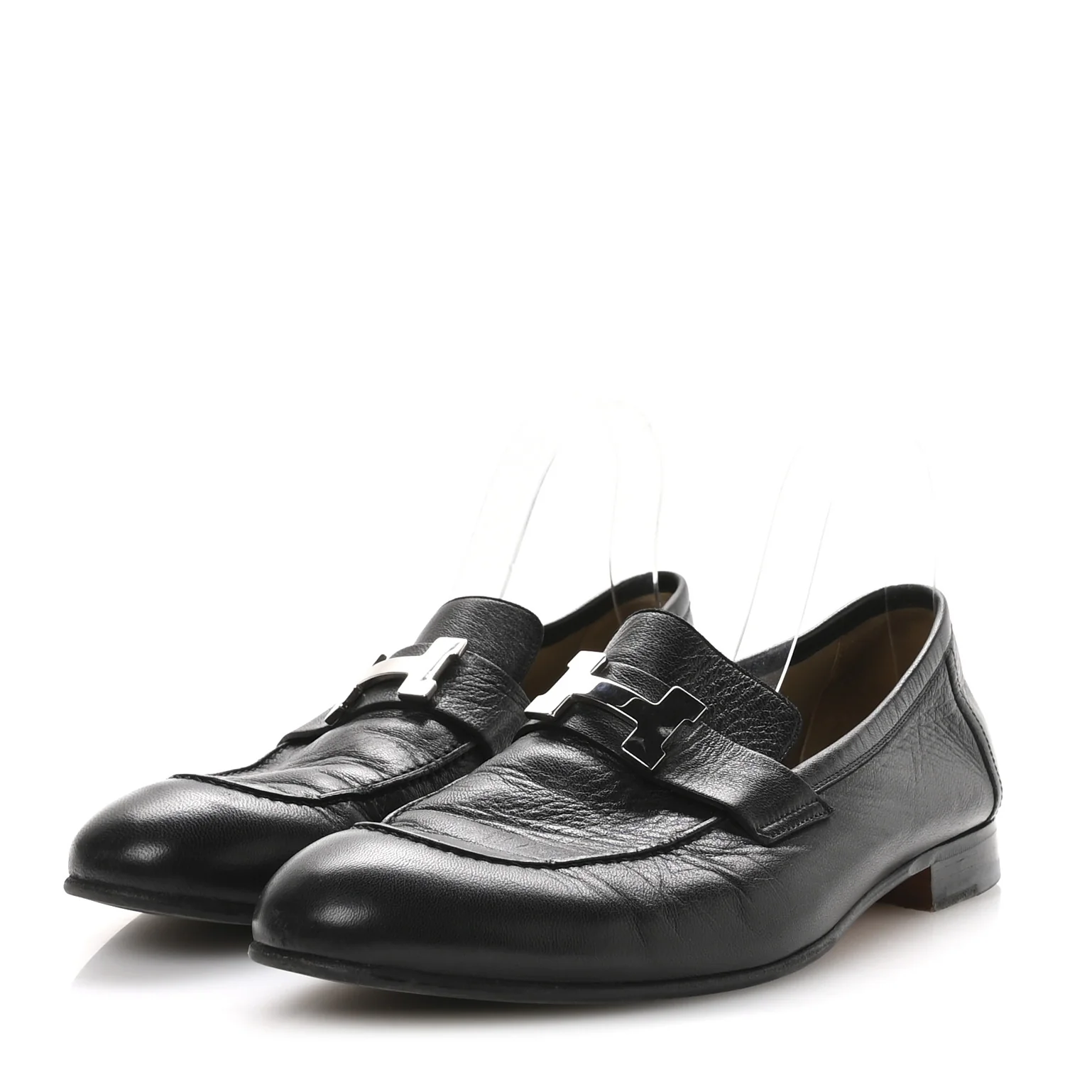 Goatskin Men's Paris Loafers 42 Black