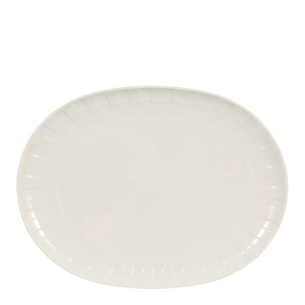 Senja serveringsfat oval 27x36 cm hvit