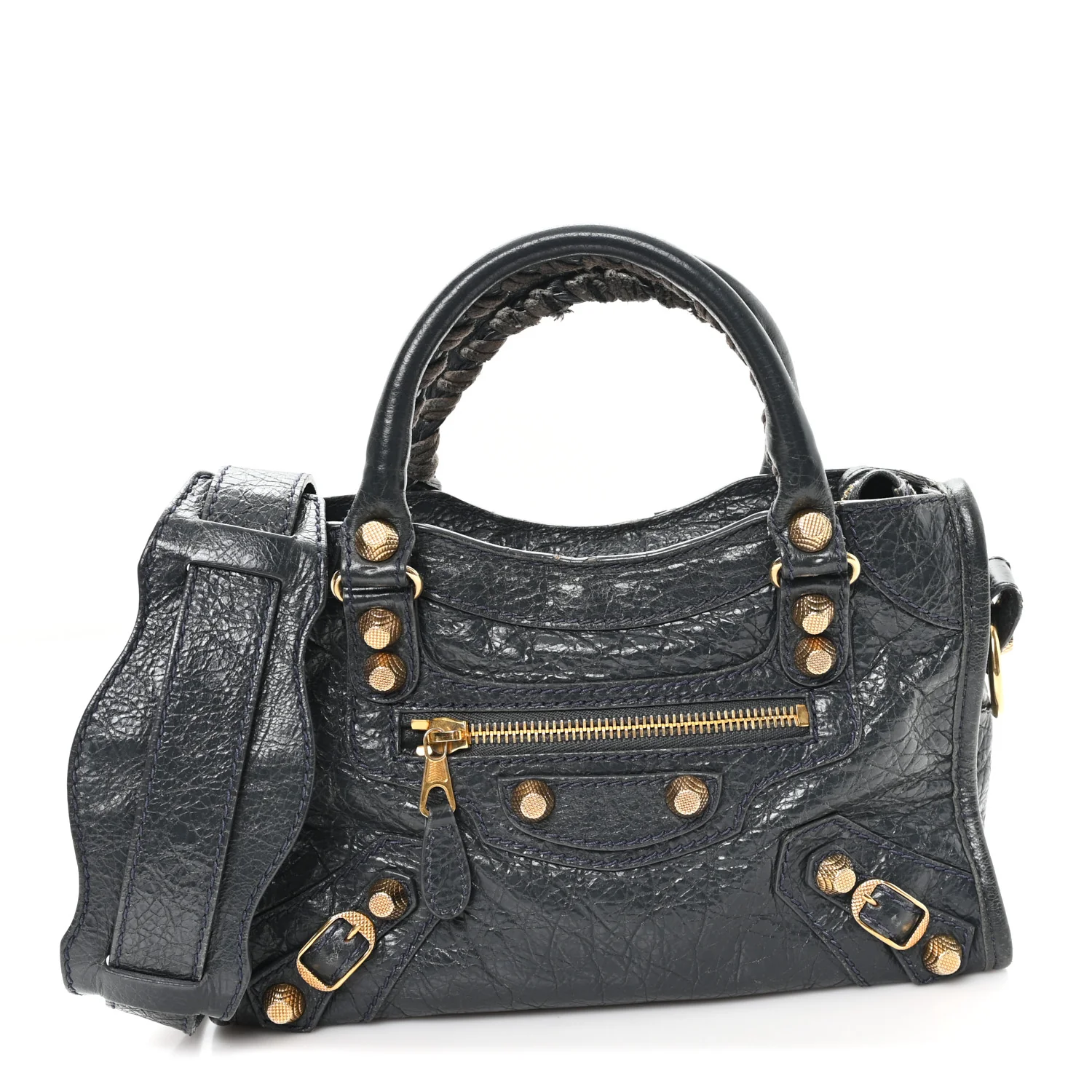 Agneau Giant 12 Gold Hardware Mini City Anthracite