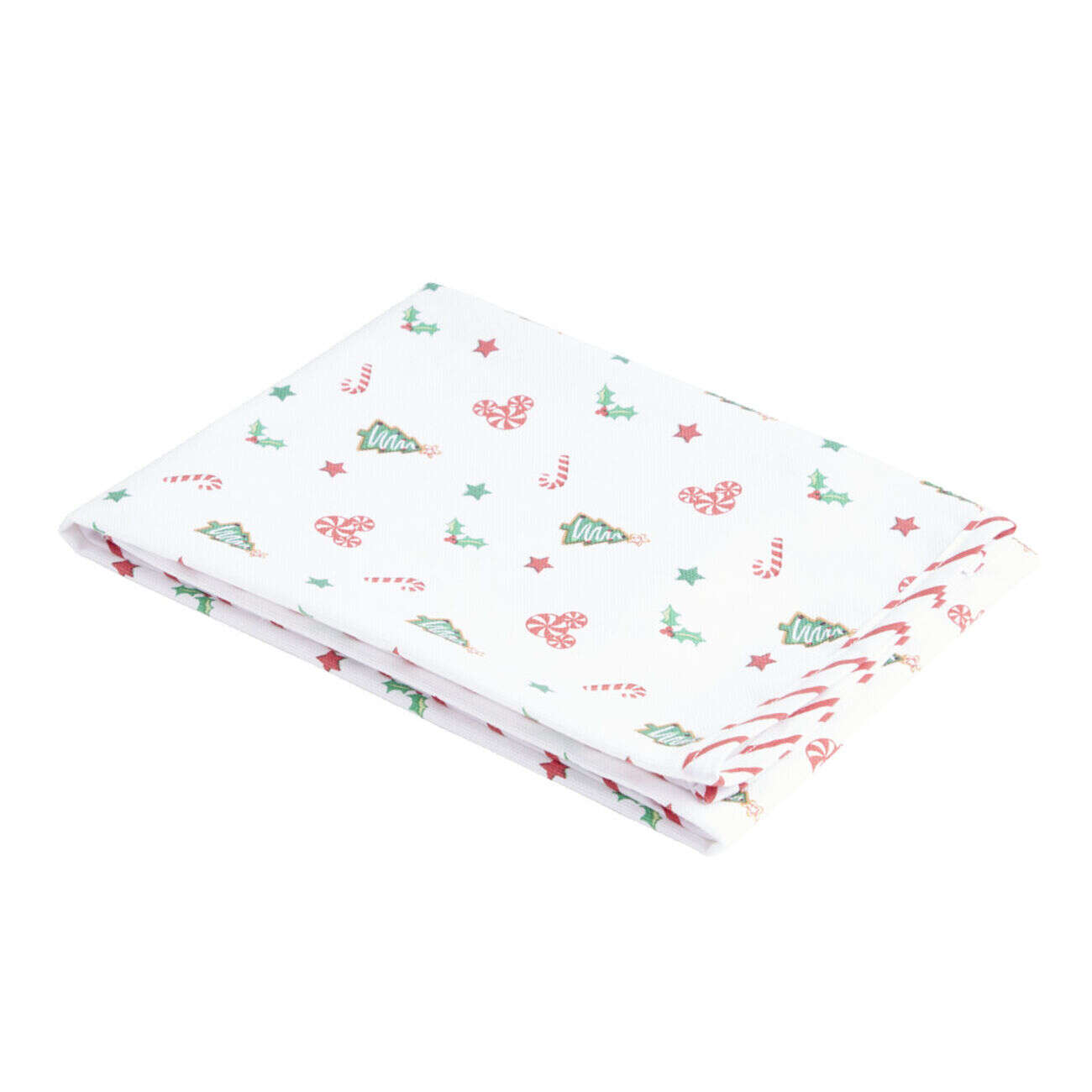 Torchon Disney Mickey rectangulaire blanc et rouge 50x70cm