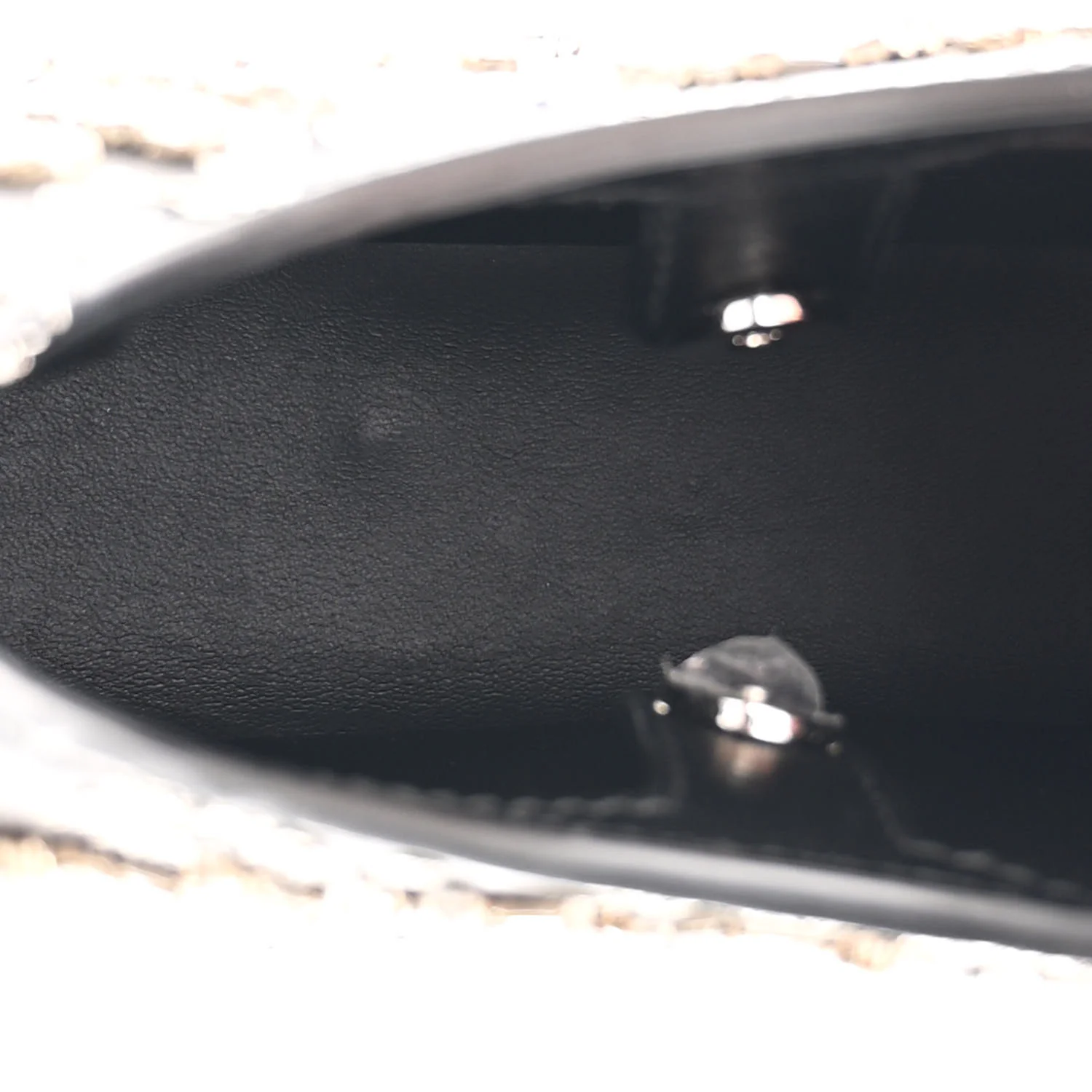 Lambskin Embellished Crystal Mini T-Bar Bag Black