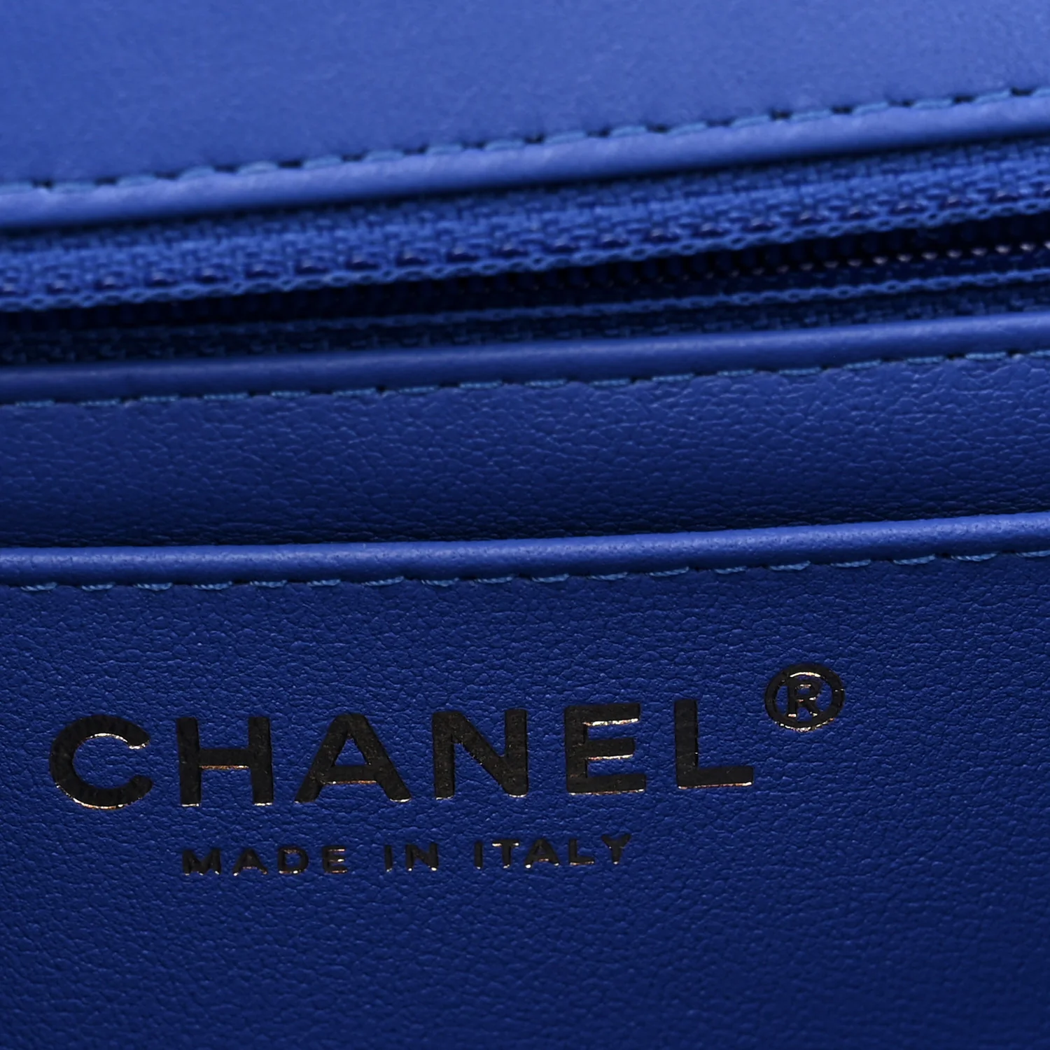 Lambskin Quilted Mini Hollywood Charms Rectangular Flap Blue