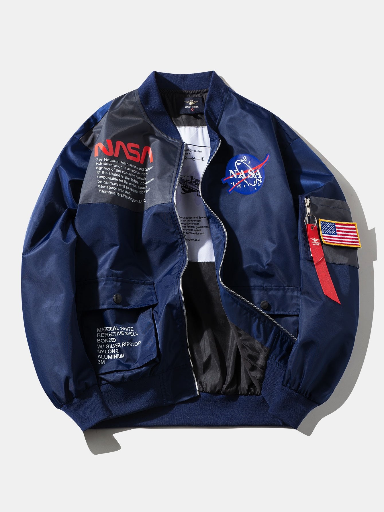blouson bomber oversize imprimé NASA