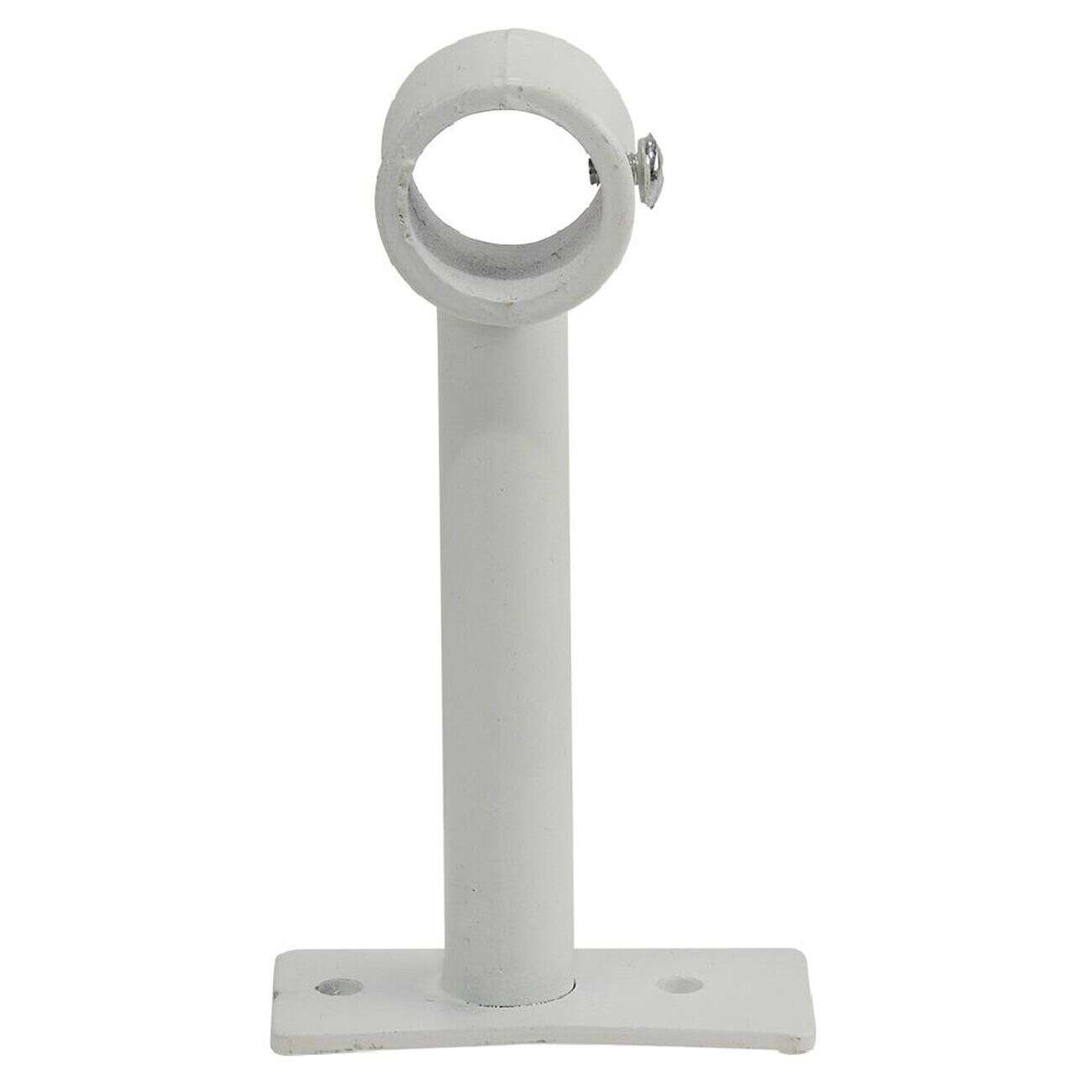 Support extensible métal blanc pour tringle à rideau Ø2xL8/16,5cm