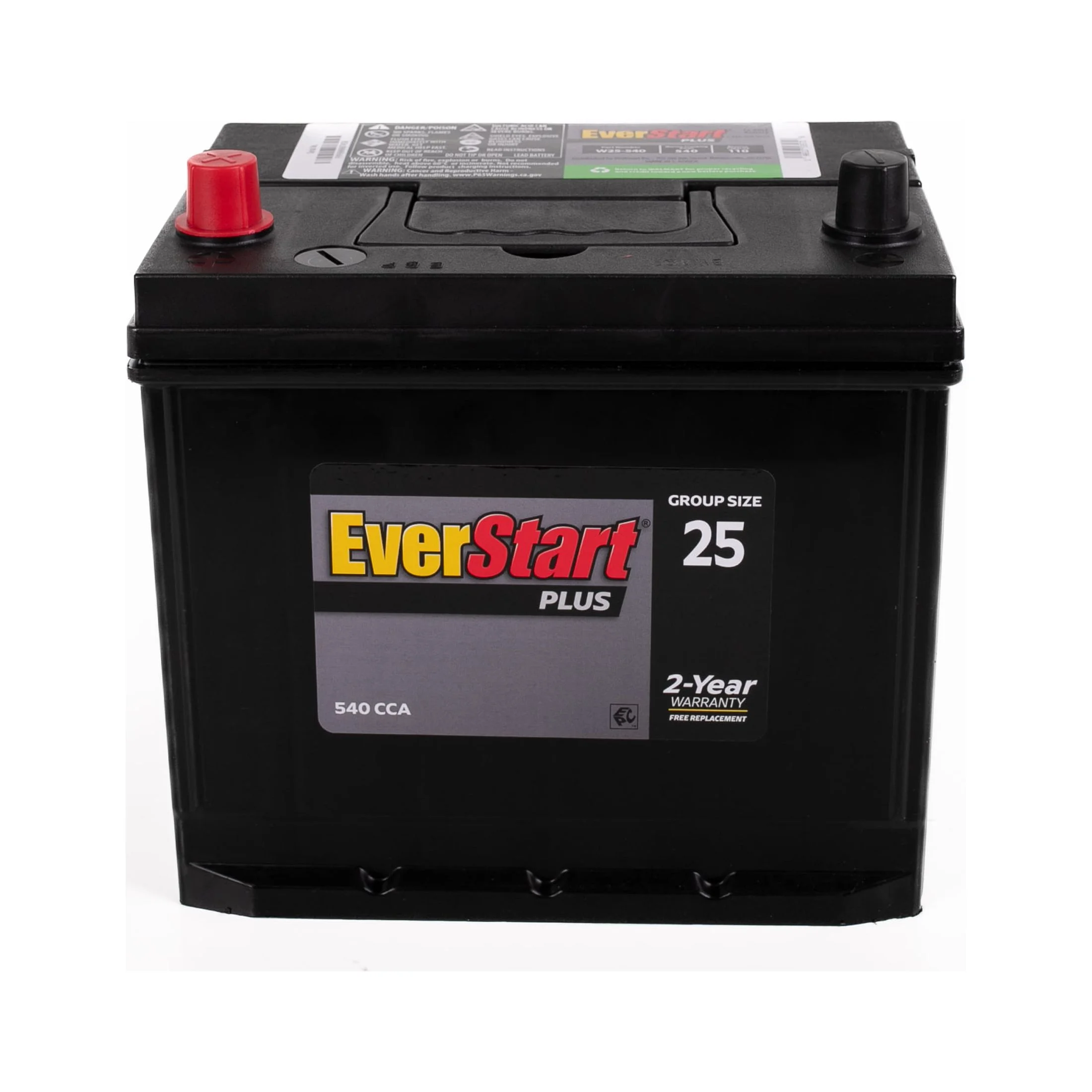 Plus Lead Acid Automotive Battery, Group Size 25 12 Volt 550 CCA 110 RC(Single) - Image 3
