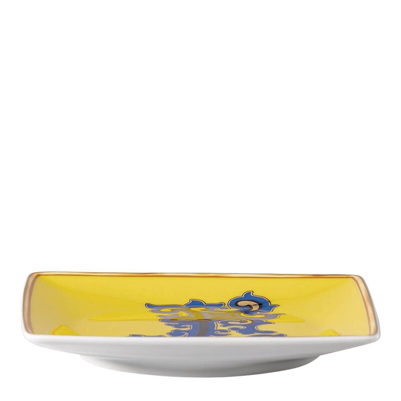 Alphabet skål 12 cm kvadratisk E