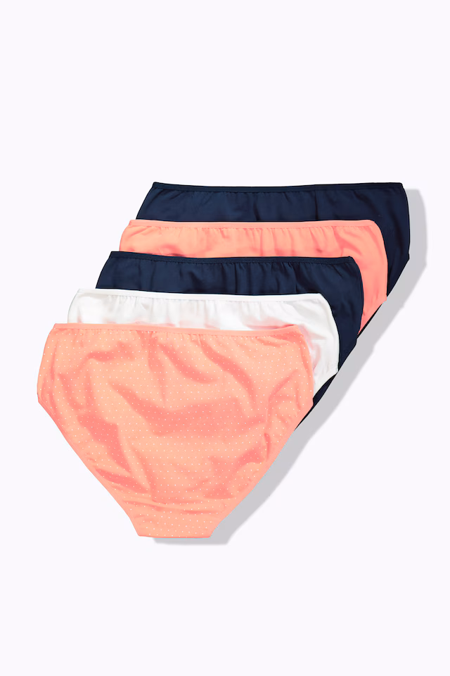 5 Pack Midi Brief- Polka Dot