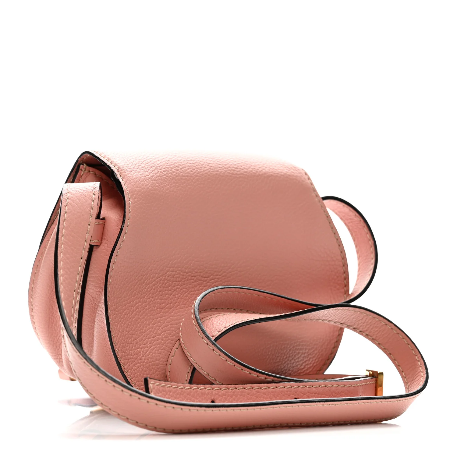 Calfskin Small Marcie Round Crossbody Bag Anemone