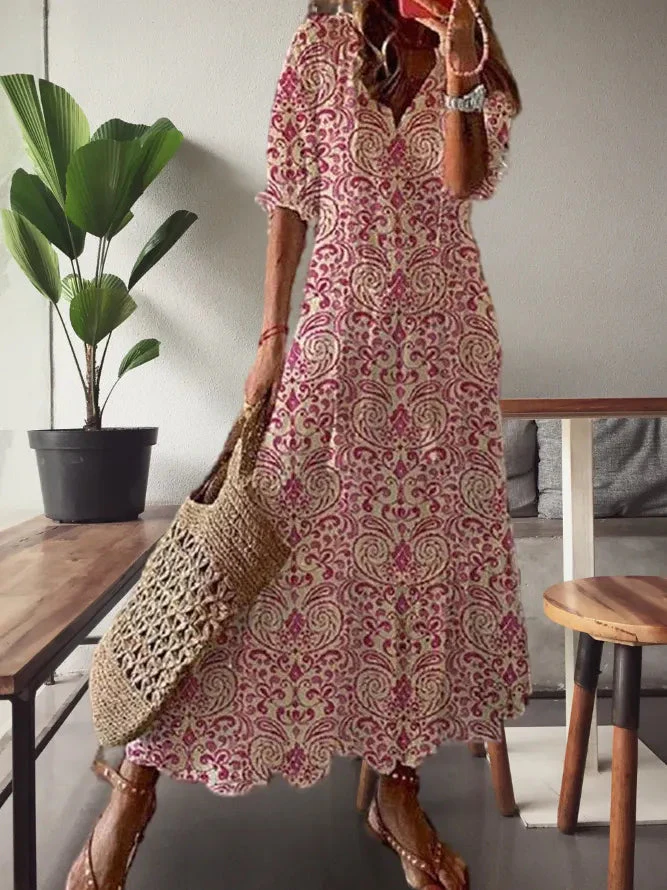 Robe d'été Chic Femme en Tissu Respirant - Élégante et Aérée