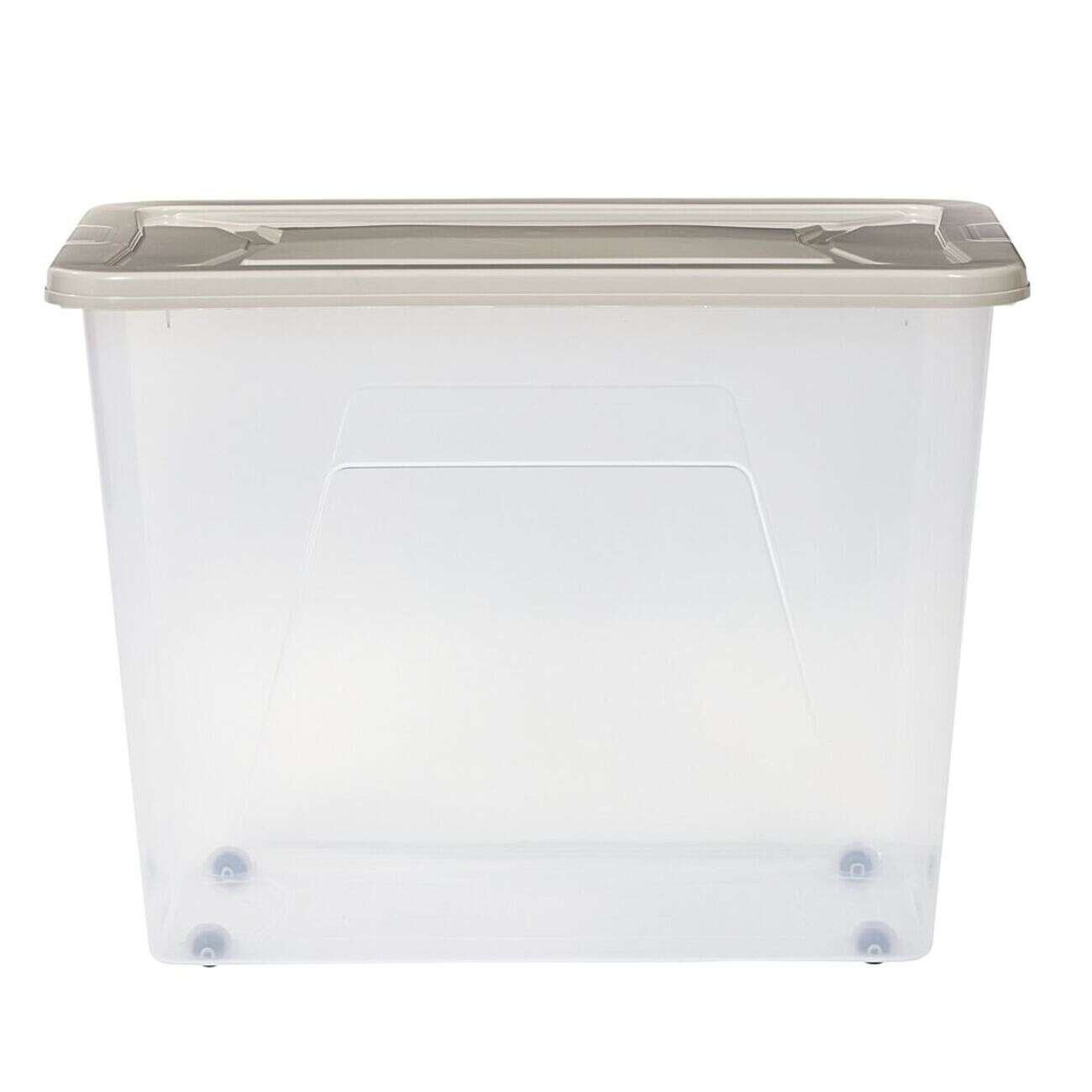 Box de rangement à roulettes plastique 80L (plusieurs modèles)