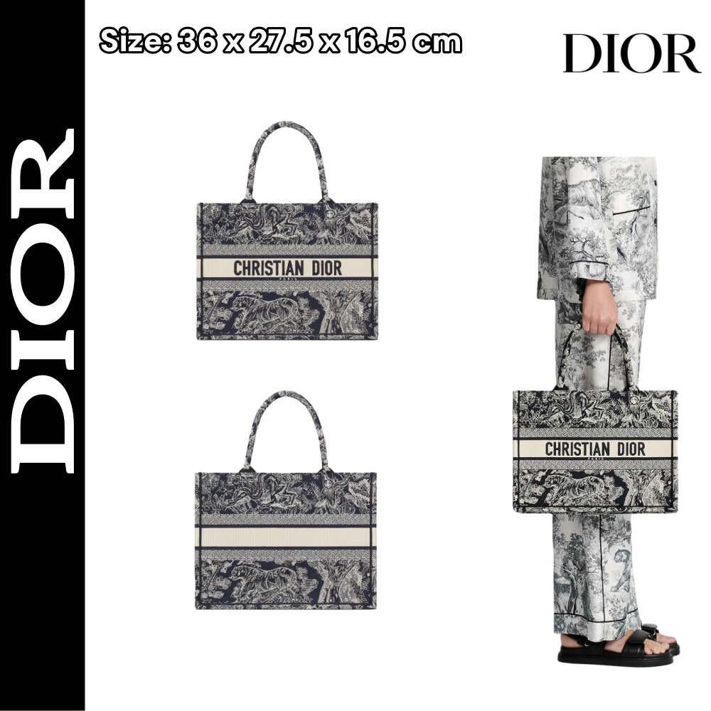 【ディオール】早い者勝ちブックトートミディアム バッグ　ロゴ