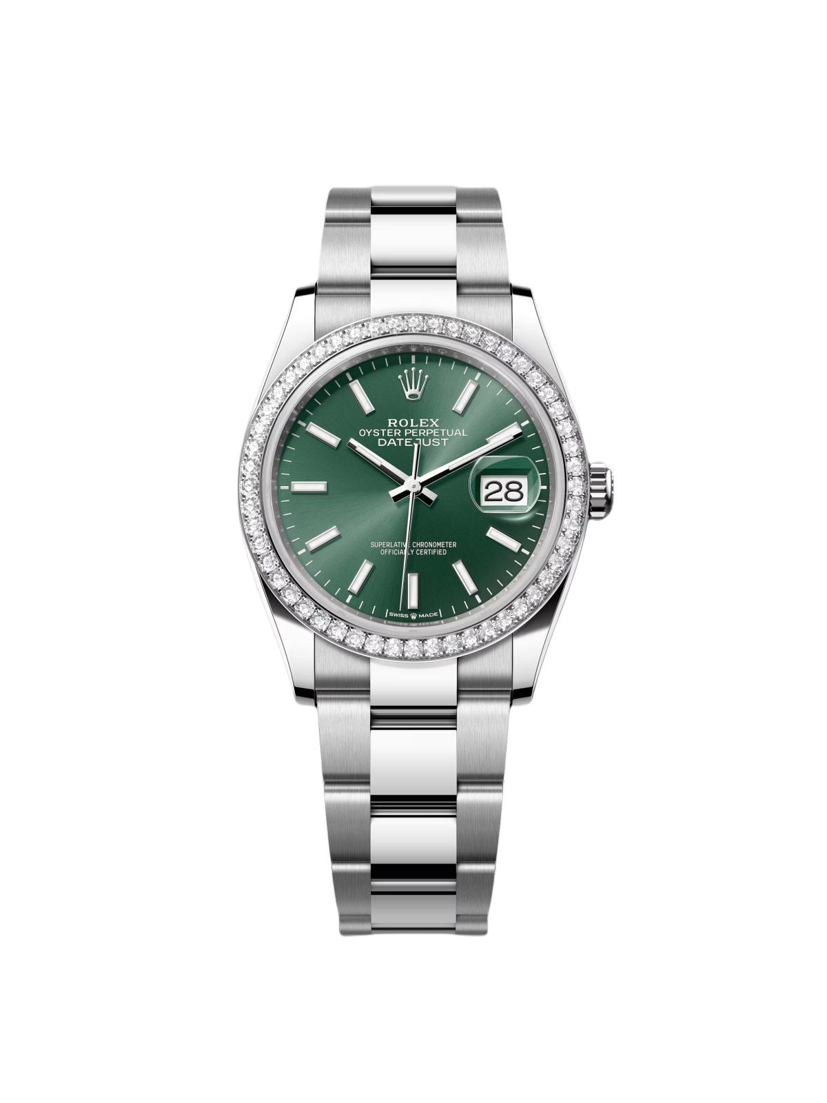 【Super Clone】RLX  Datejust 36mm 126284 Green Dial Jubilee Bracelet