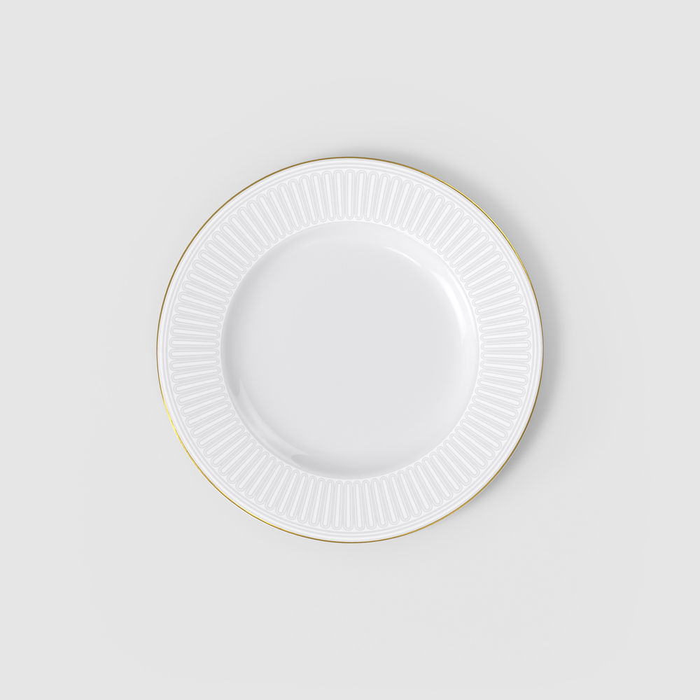 Chateau Septfontaines Dinner plate - White, 9.7'', Premium Bone Porcelain