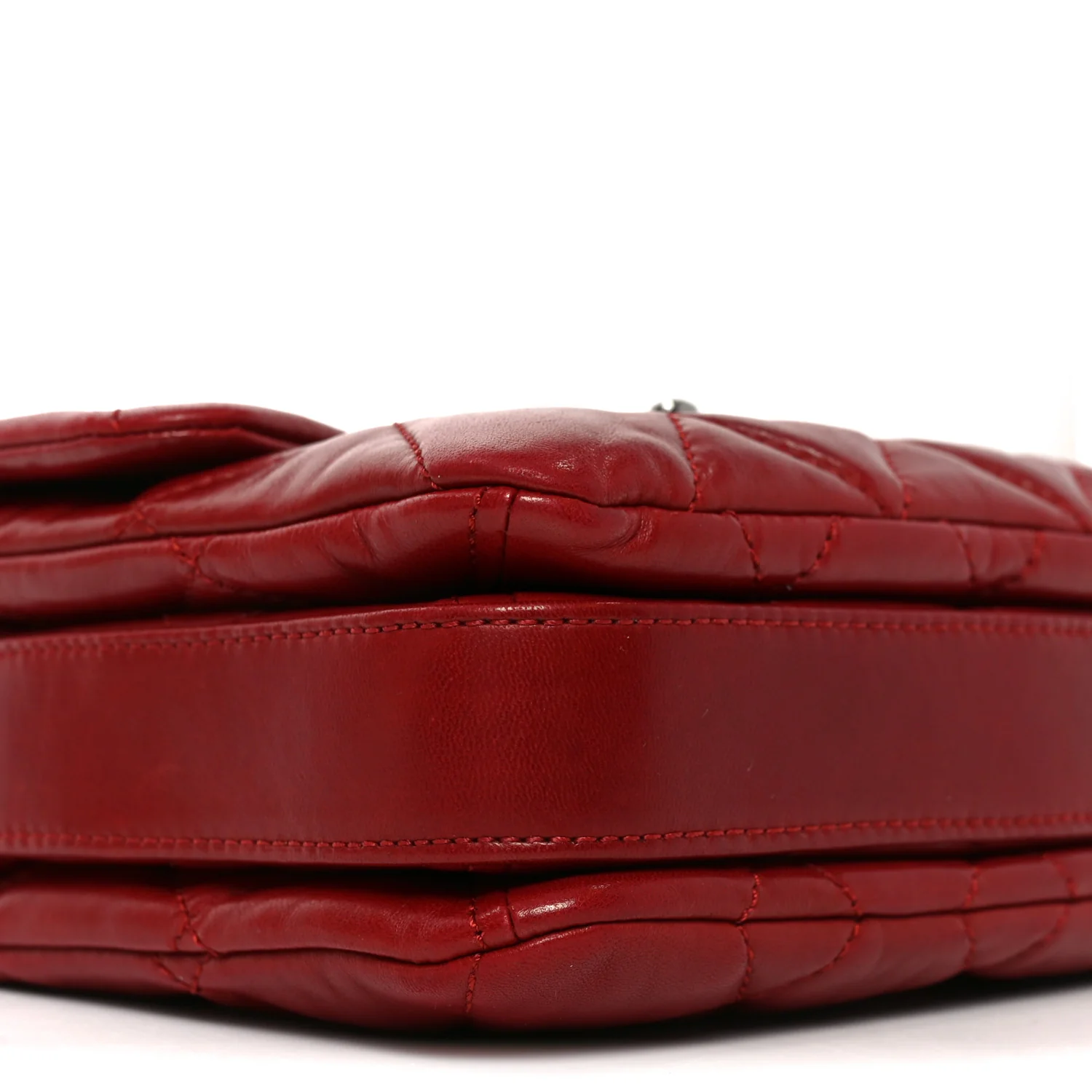 Lambskin Quilted Mini Chanel 3 Flap Red