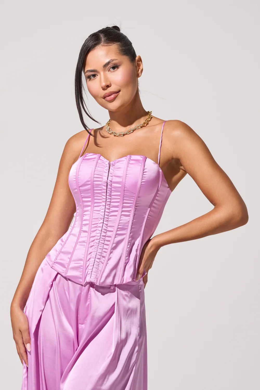 IN FULL BLOOM LIGHT PURPLE CORSET - Akira Store