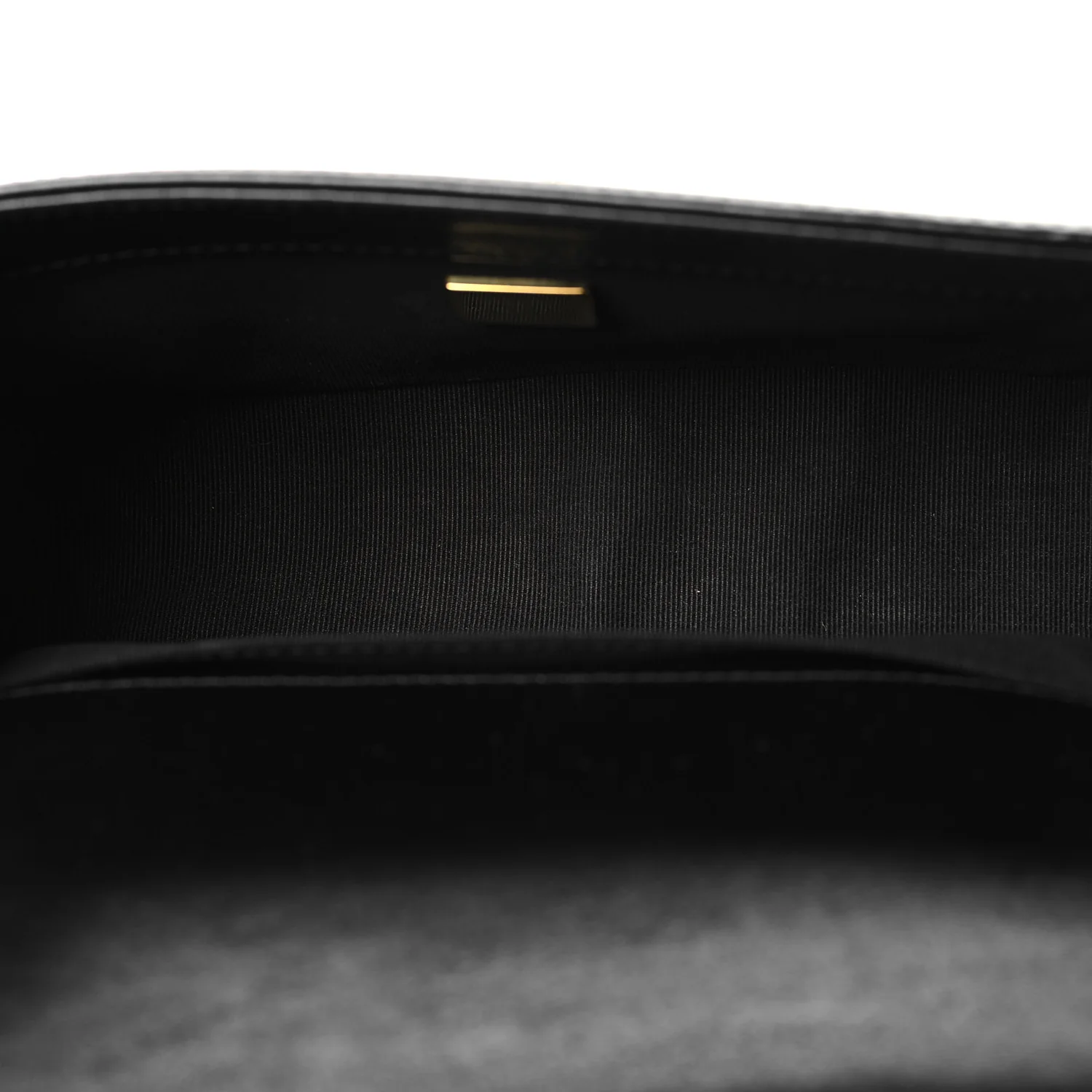 Metallic Glazed Calfskin Small Boy Flap Black Gold