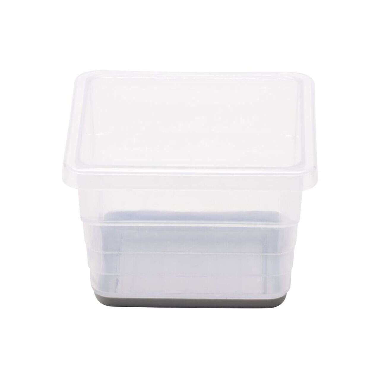 Organisateur tiroir plastique blanc transparent 8x8xH5cm