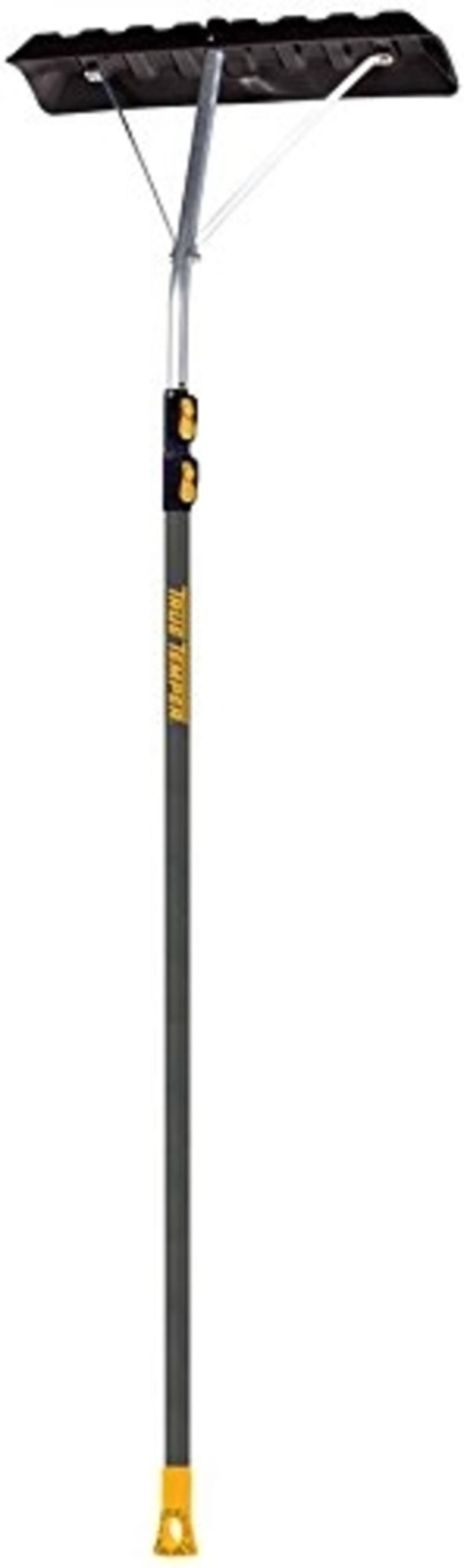 Ames Telescoping Snow Shovel Roof Rake, Black, 17'